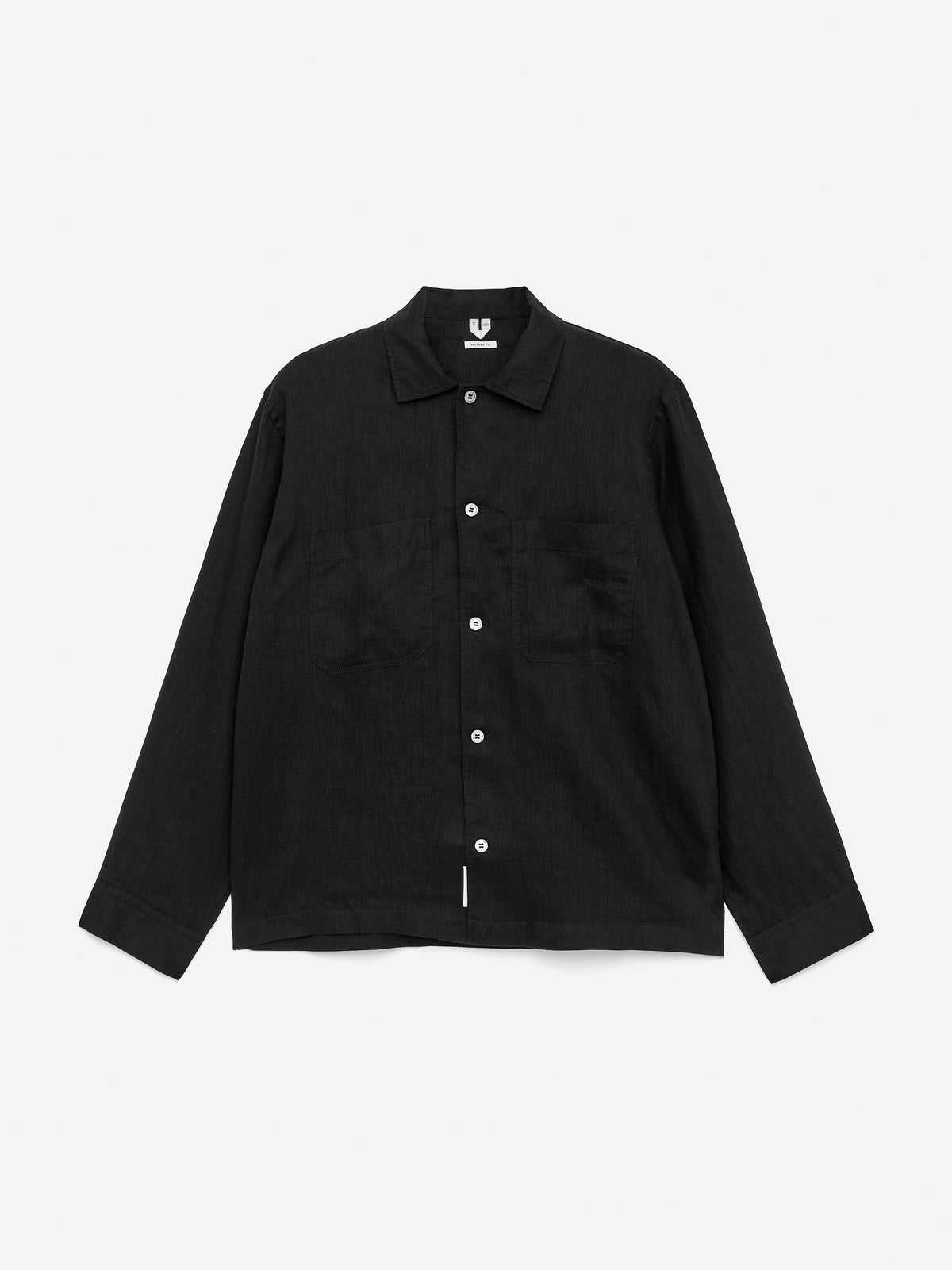 Relaxed Linen Shirt - Black - Image 5