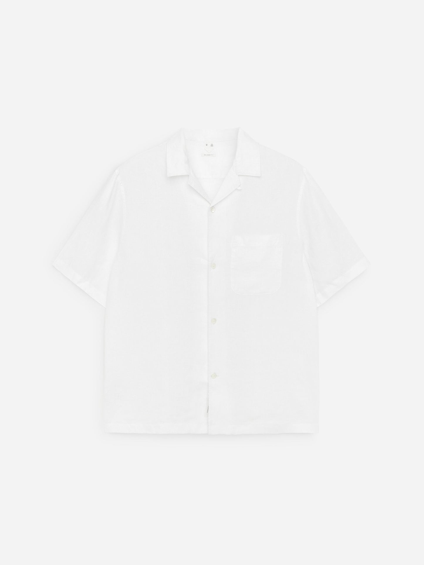 Relaxed Linen Resort Shirt - White - Image 5