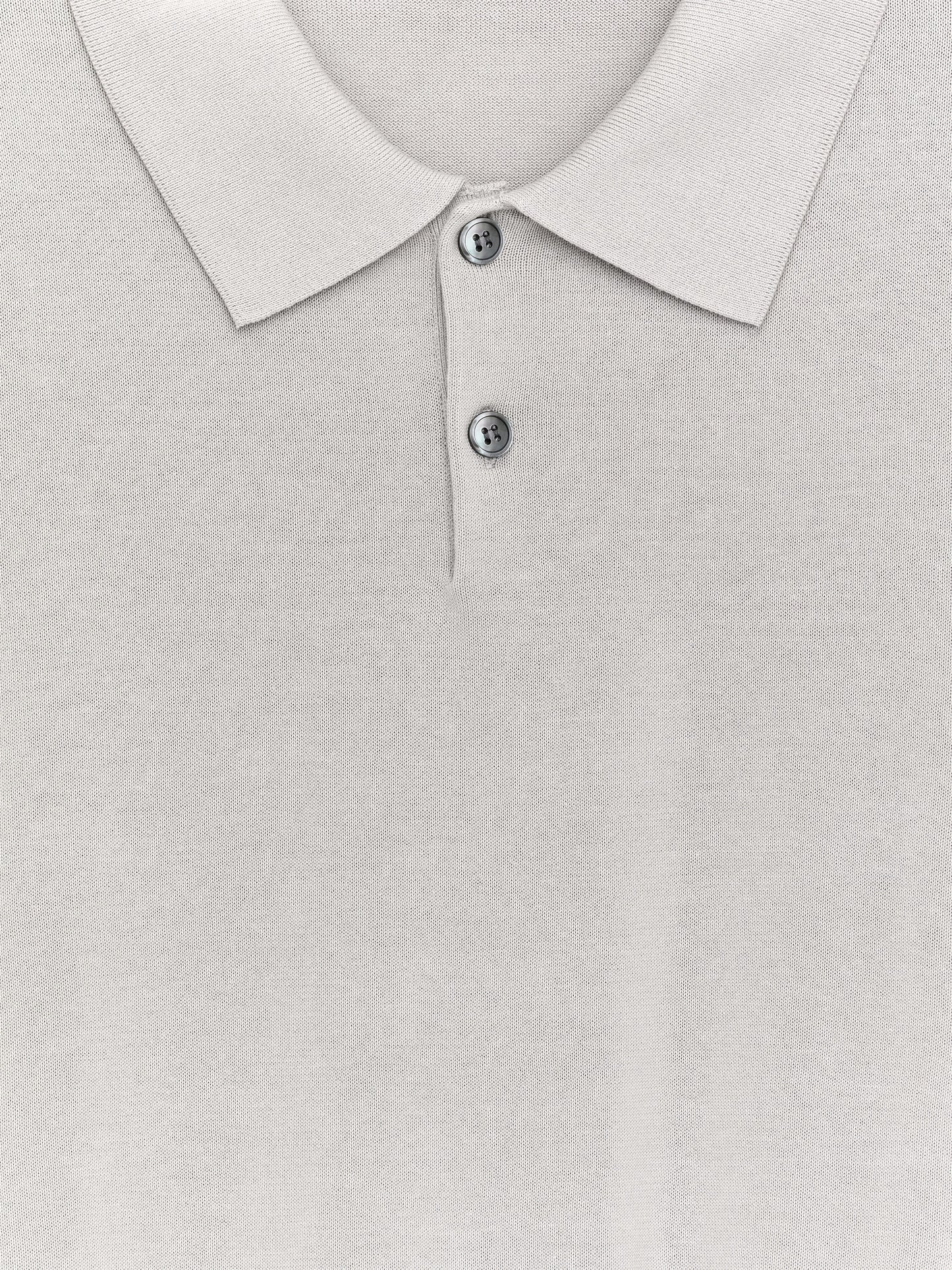 Cotton Polo Shirt - Beige - Image 2