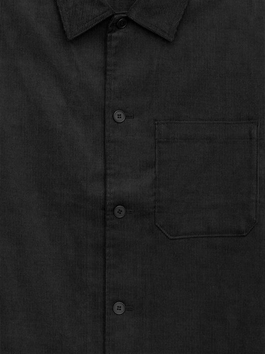 Corduroy Overshirt - Black - Image 2