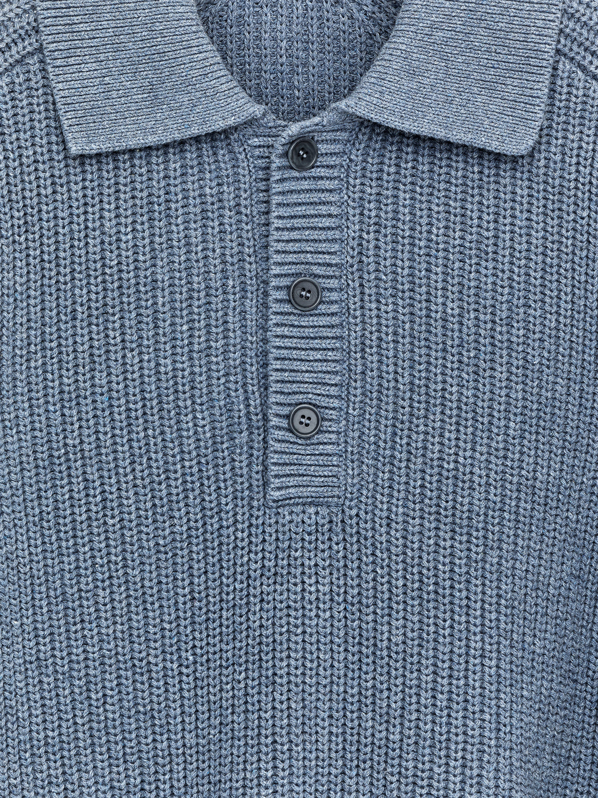 Chunky Cotton-Blend Polo - Blue - Image 2