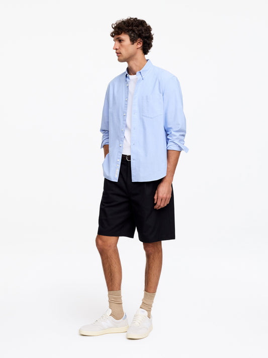 Regular Oxford Shirt - Blue - Image 2