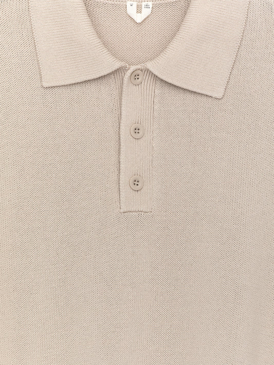 Cotton Lyocell Polo Shirt - Beige - Image 2