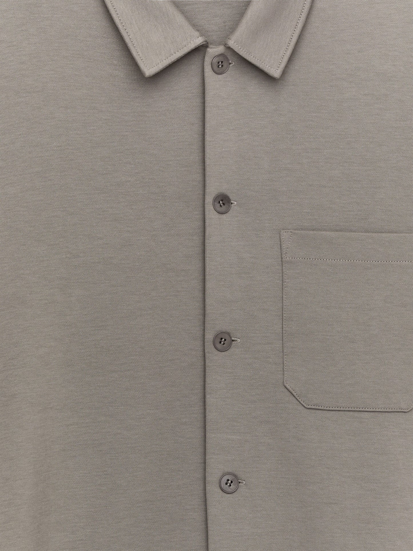 Jersey Overshirt - Grey - Image 2