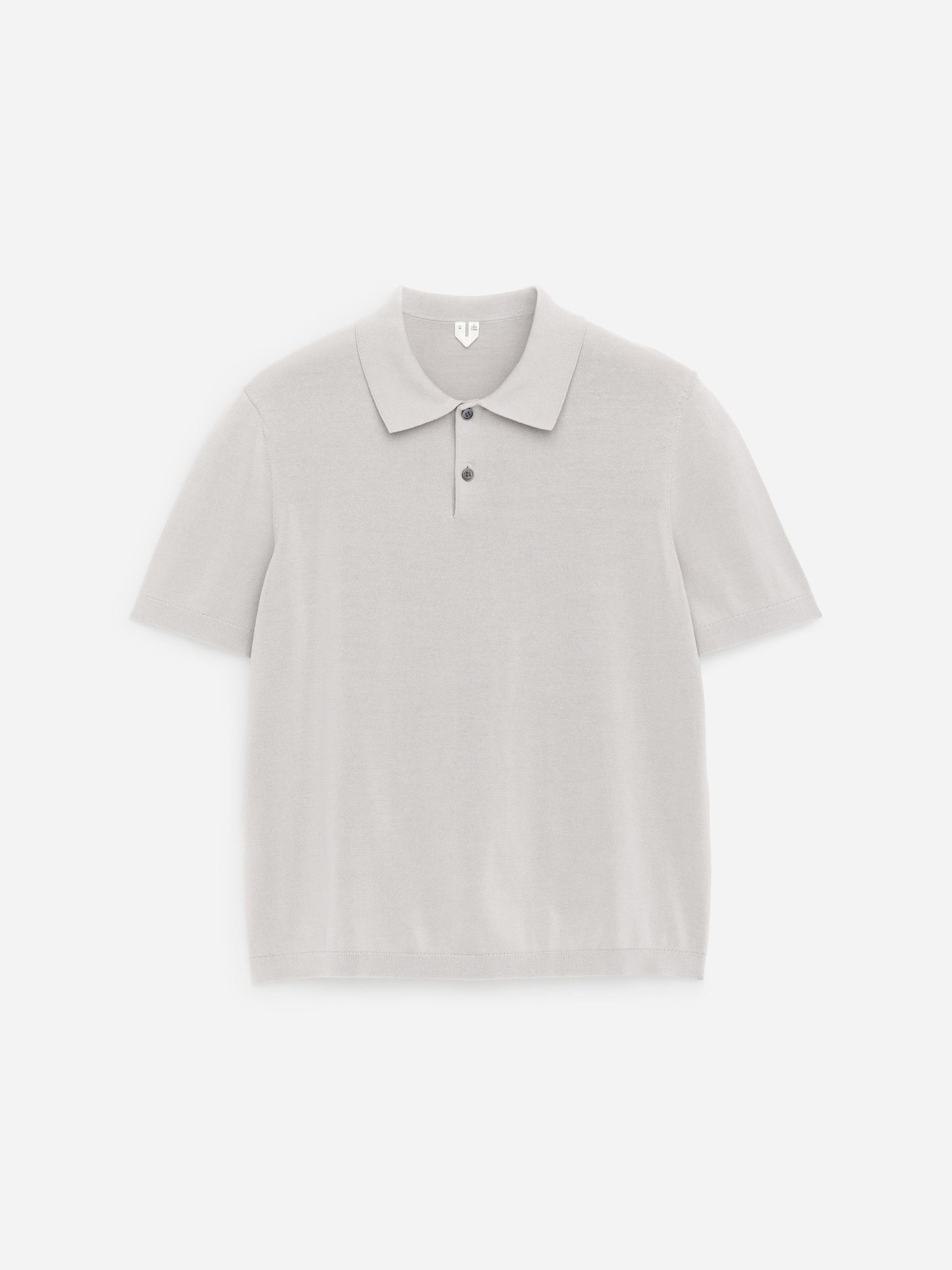 Fine-Knit Polo Shirt - Beige