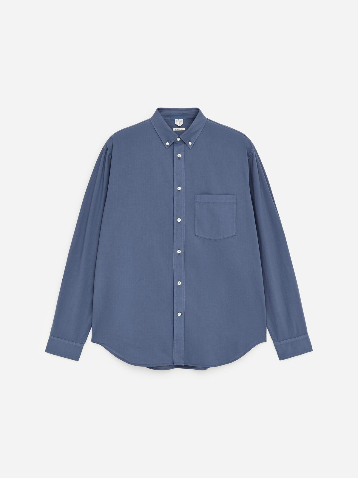 Relaxed Poplin Shirt - Blue - Image 5