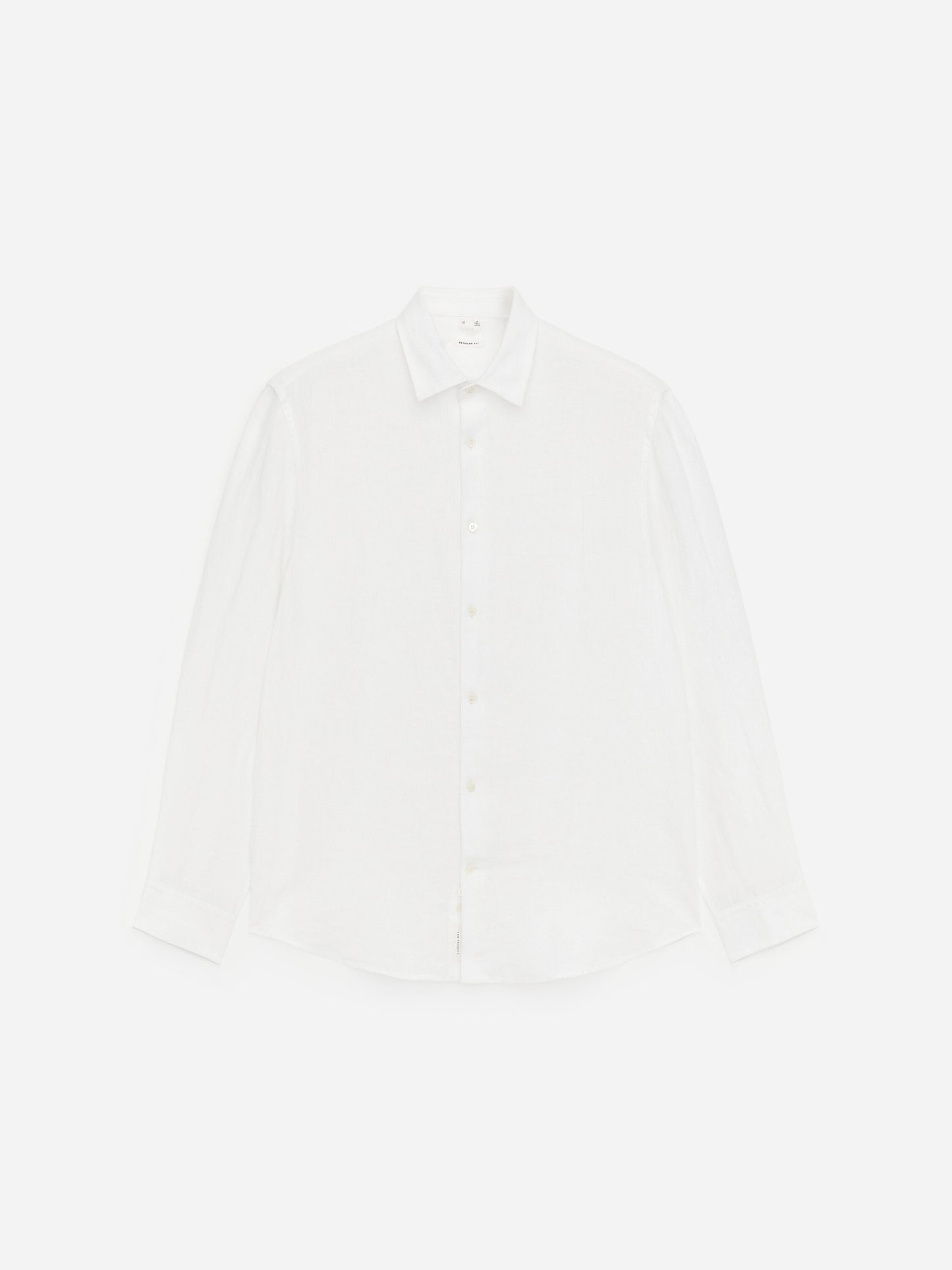 Regular Linen Shirt - White - Image 5