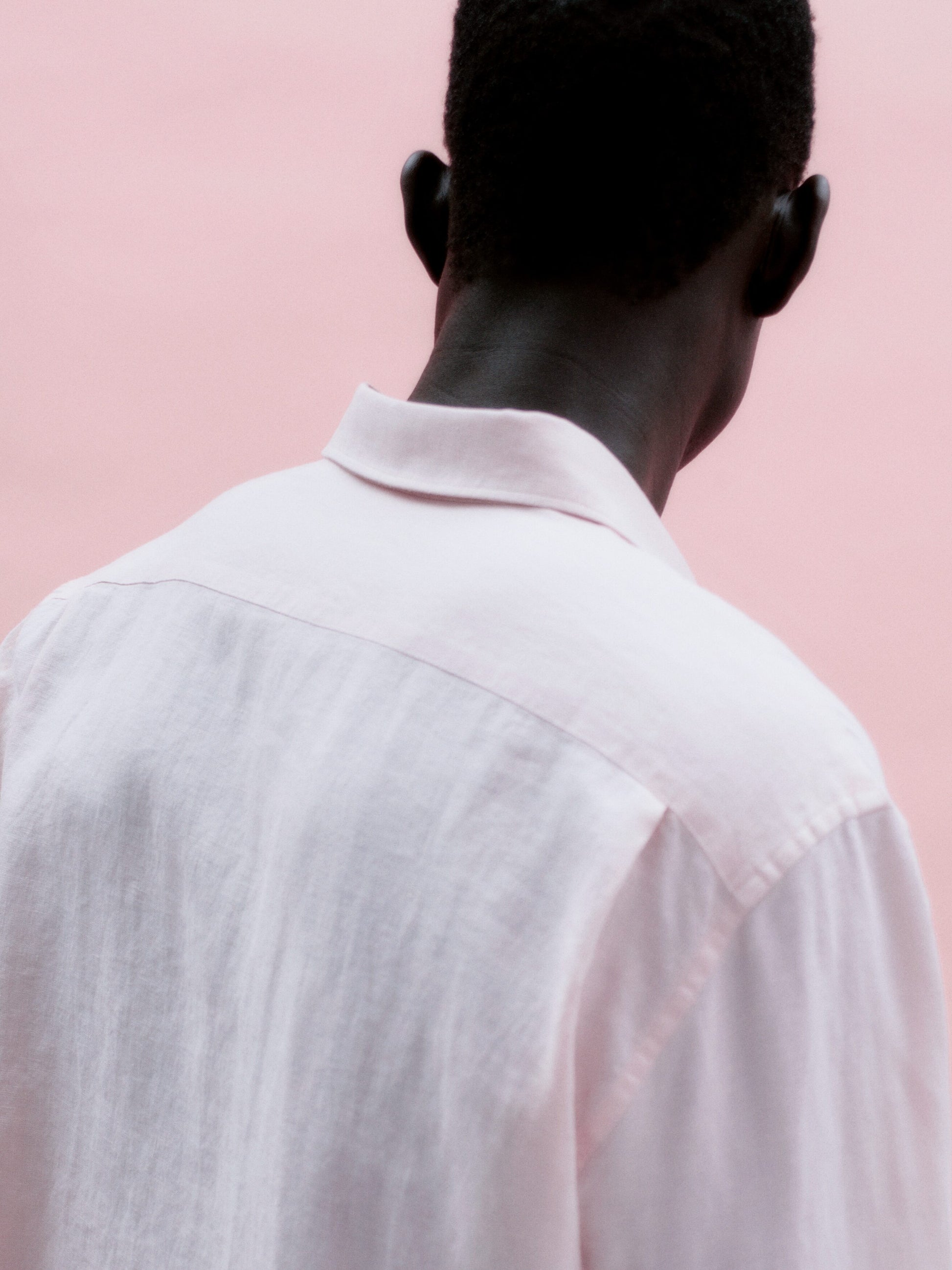 Regular Linen Shirt - Pink - Image 10