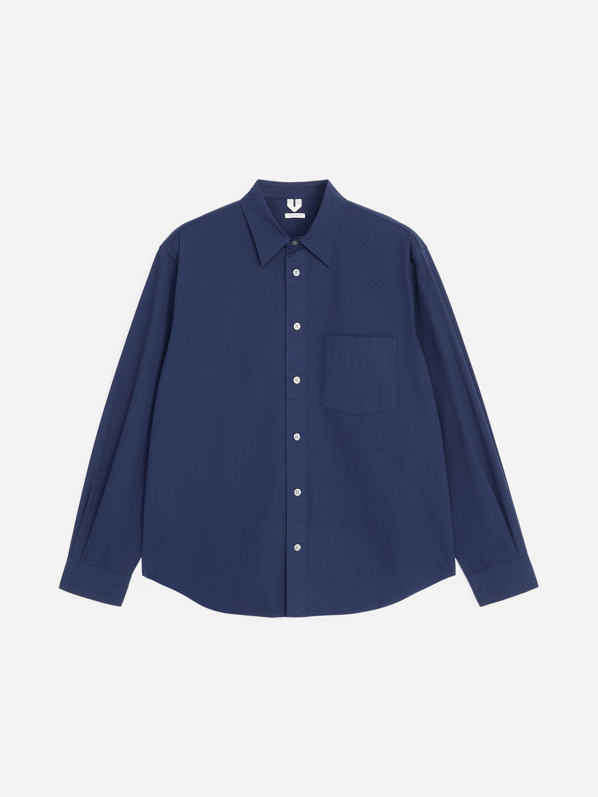 Relaxed Cotton Twill Shirt - Blue - Image 5