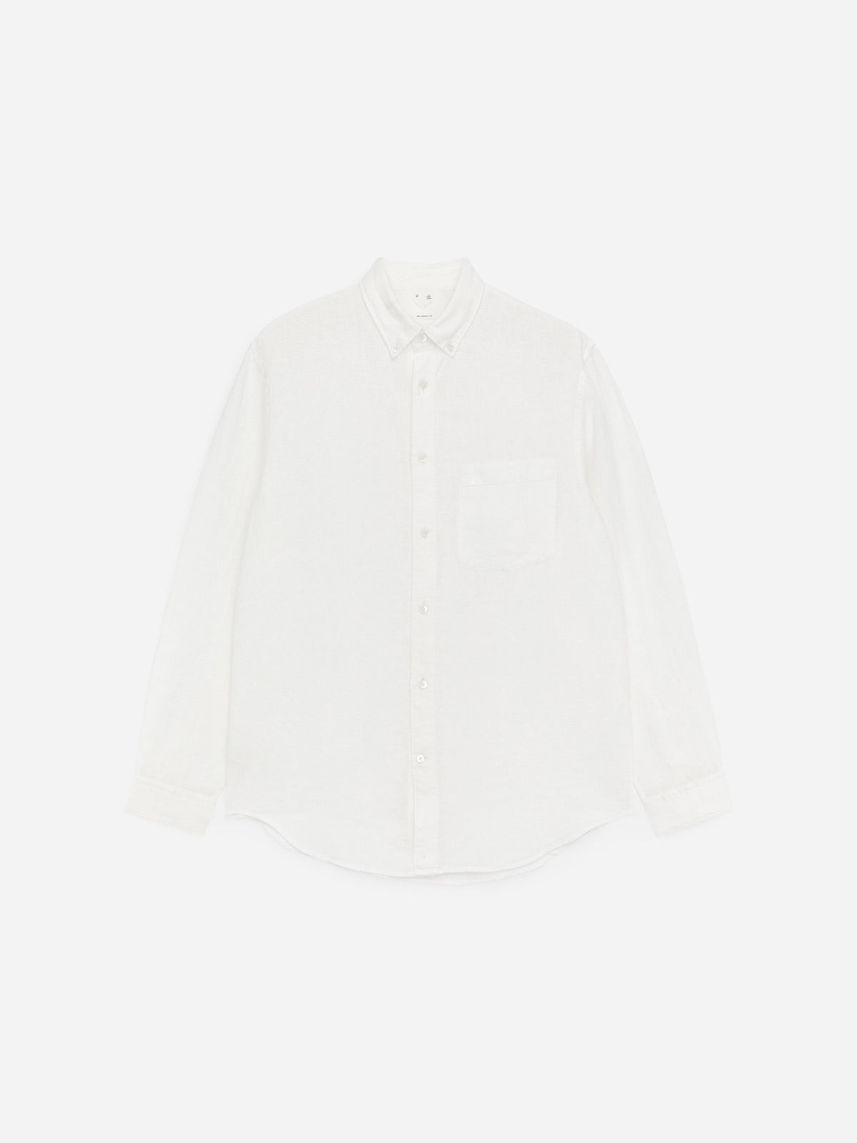 Relaxed Linen Shirt - White - Image 5