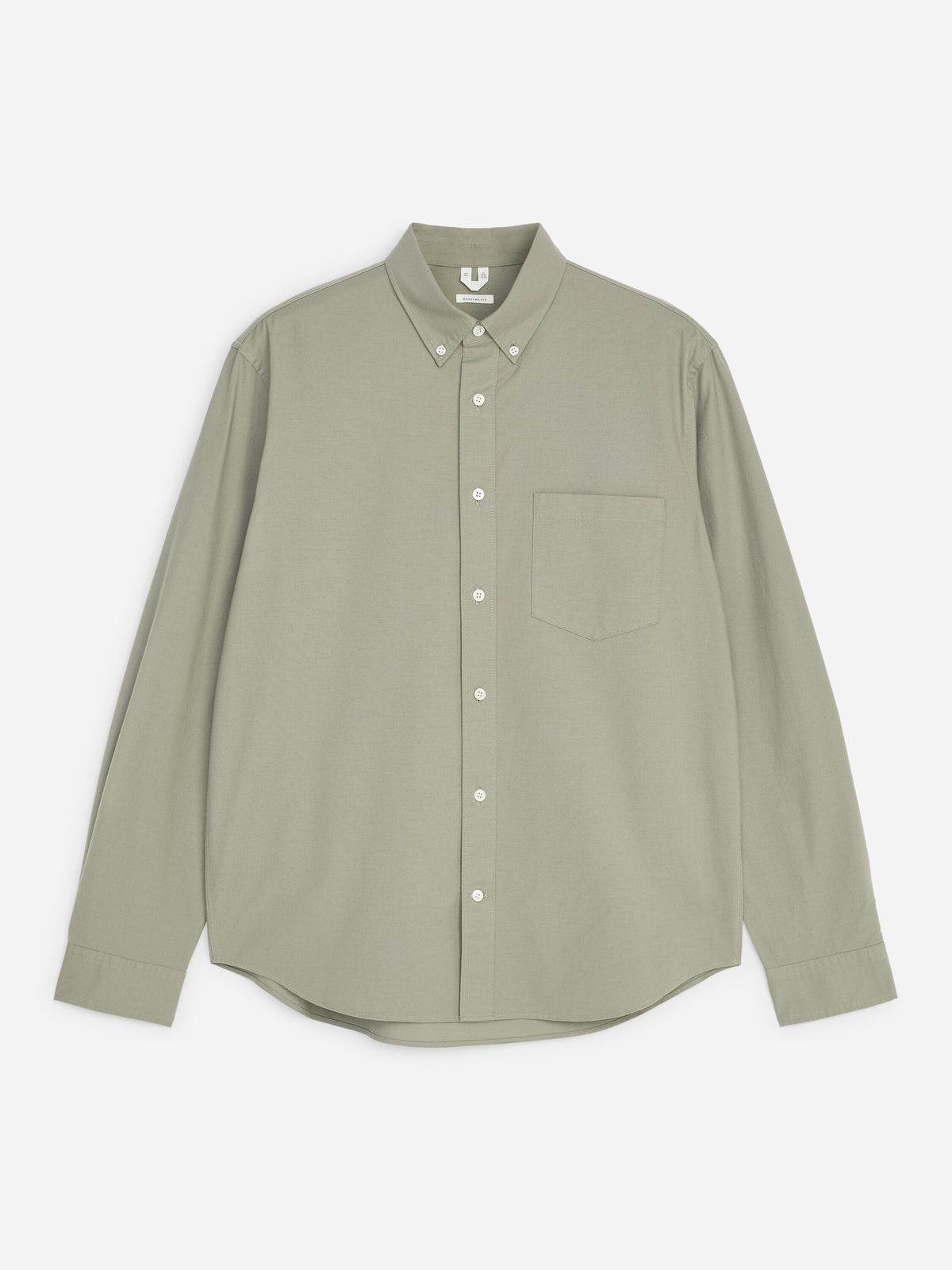 Regular Oxford Shirt - Green - Image 5
