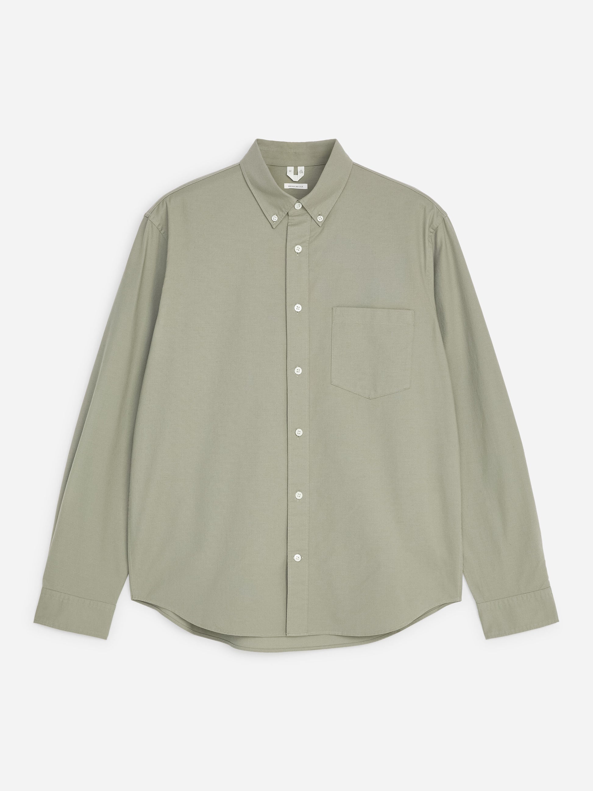 Regular Oxford Shirt - Green - Image 5