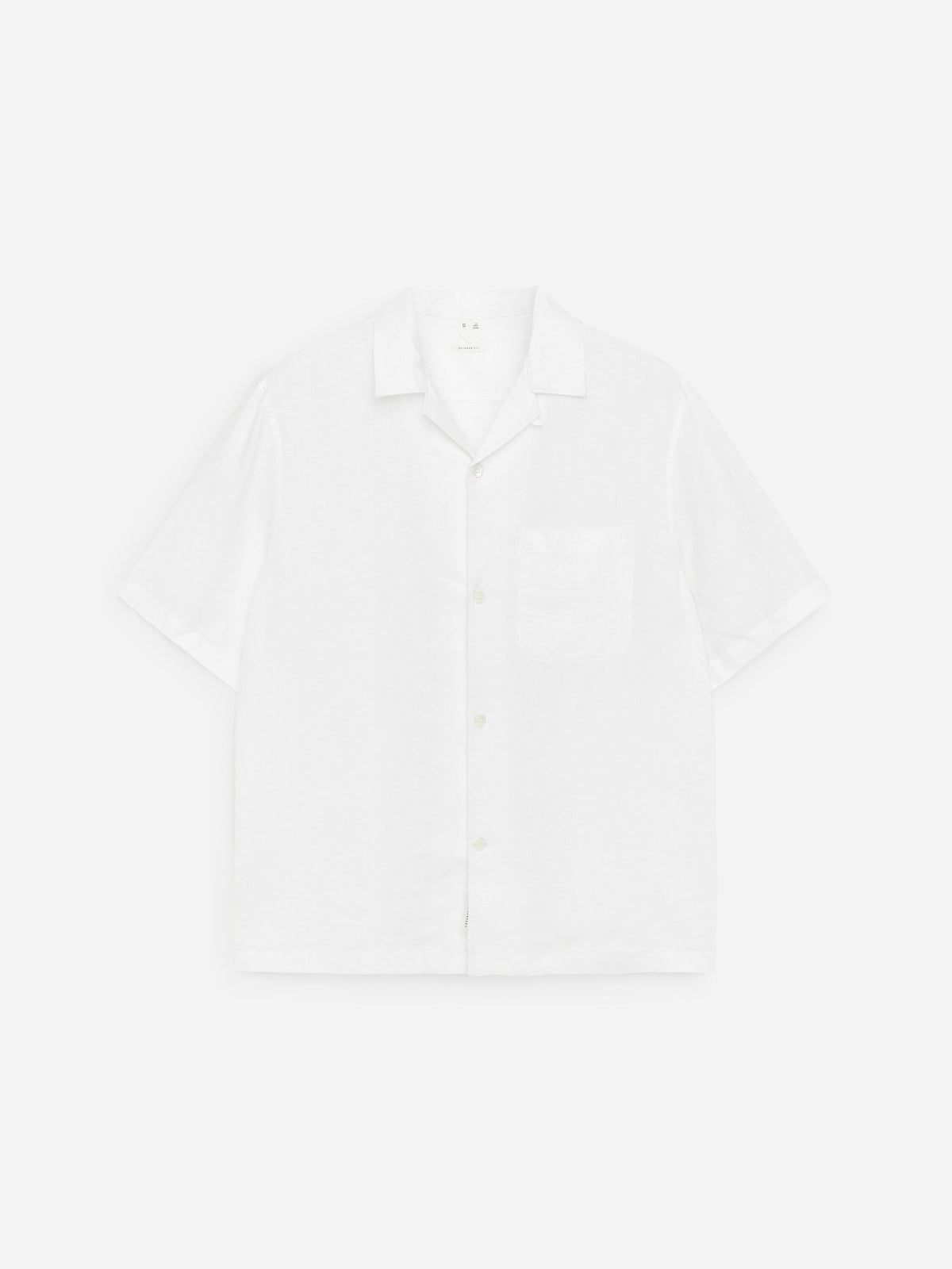 Relaxed Linen Resort Shirt - White - Image 5