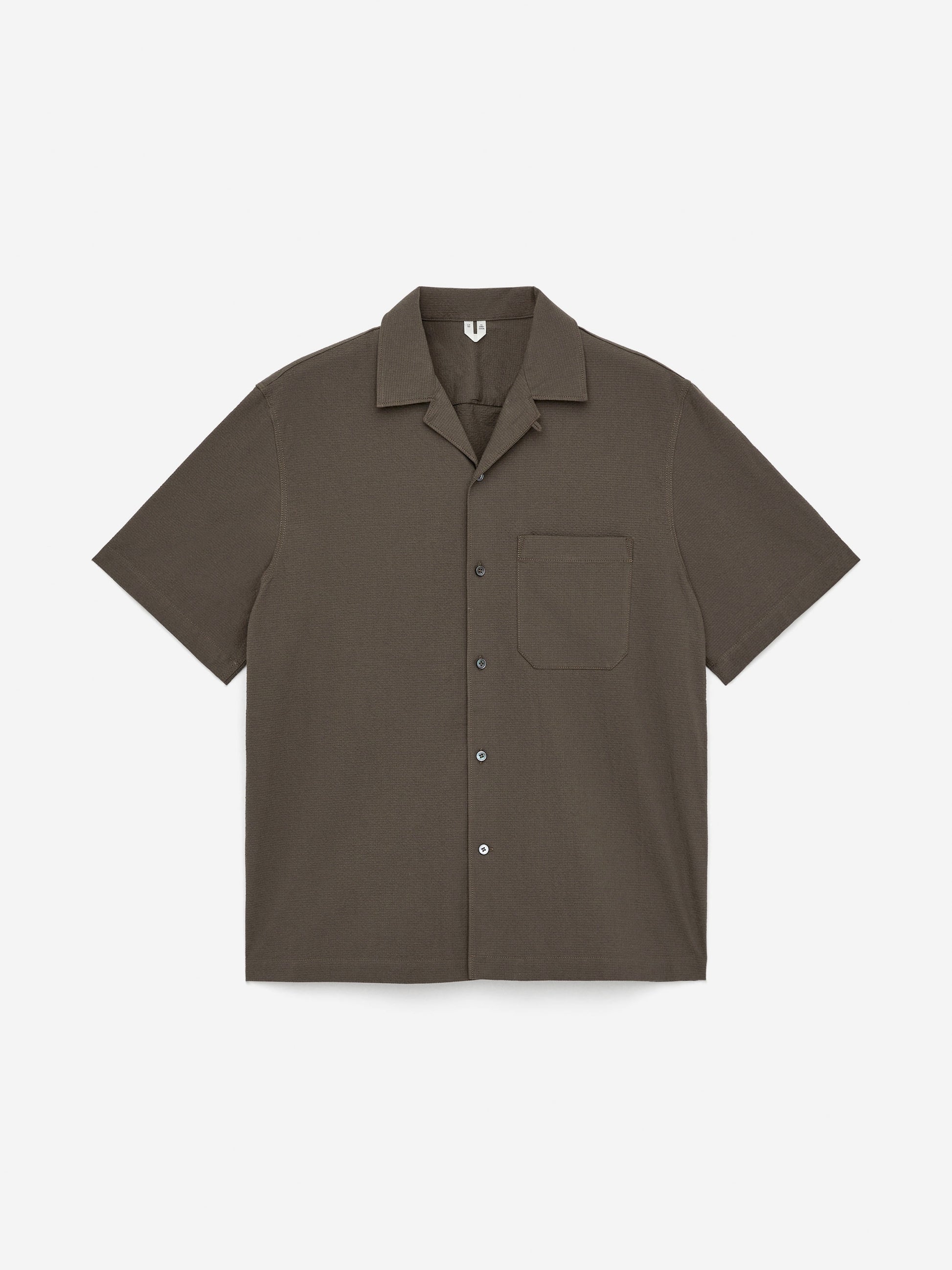 Seersucker Resort Shirt - Beige - Image 5