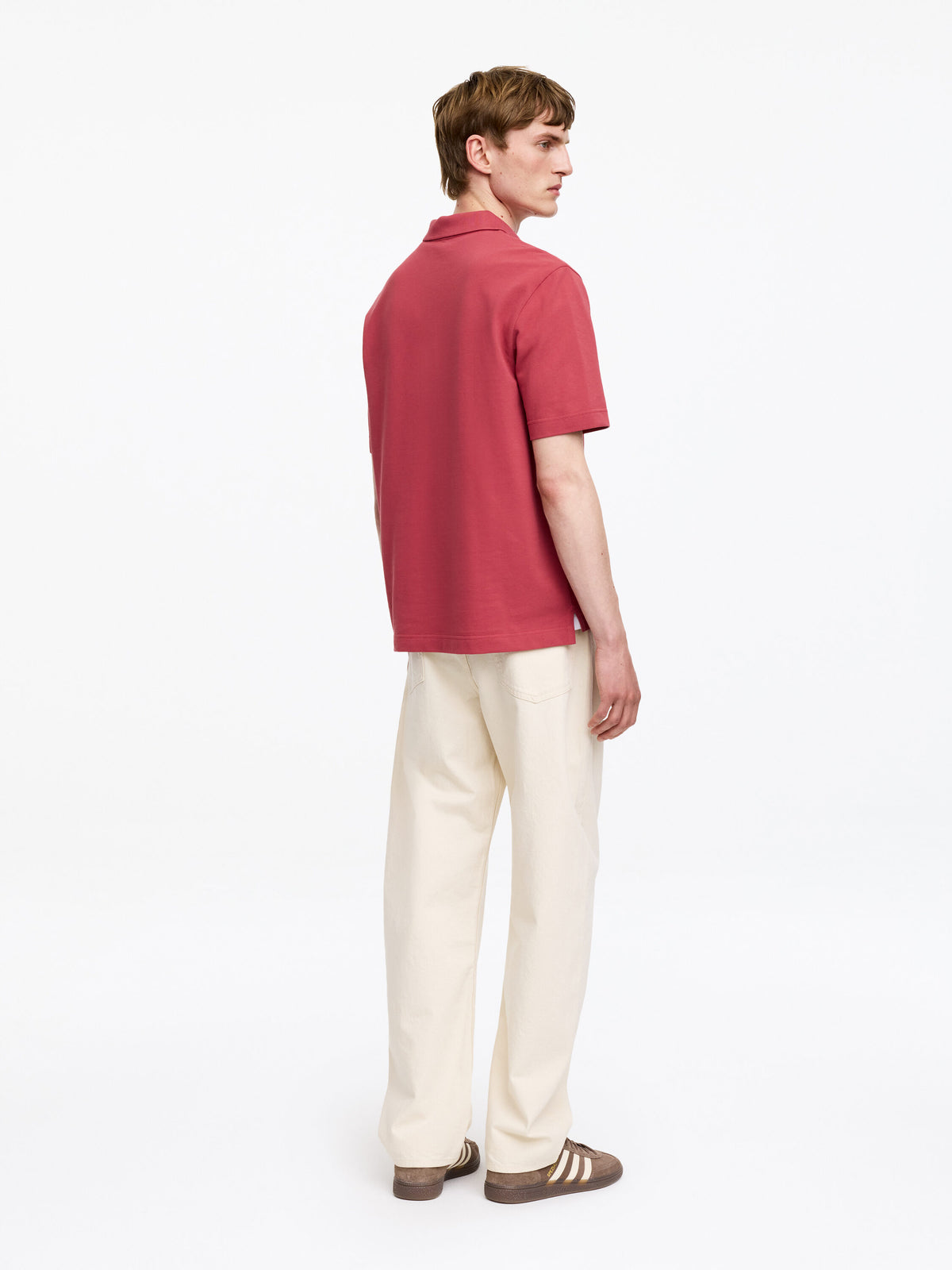 Piqué Polo Shirt - Red - Image 2