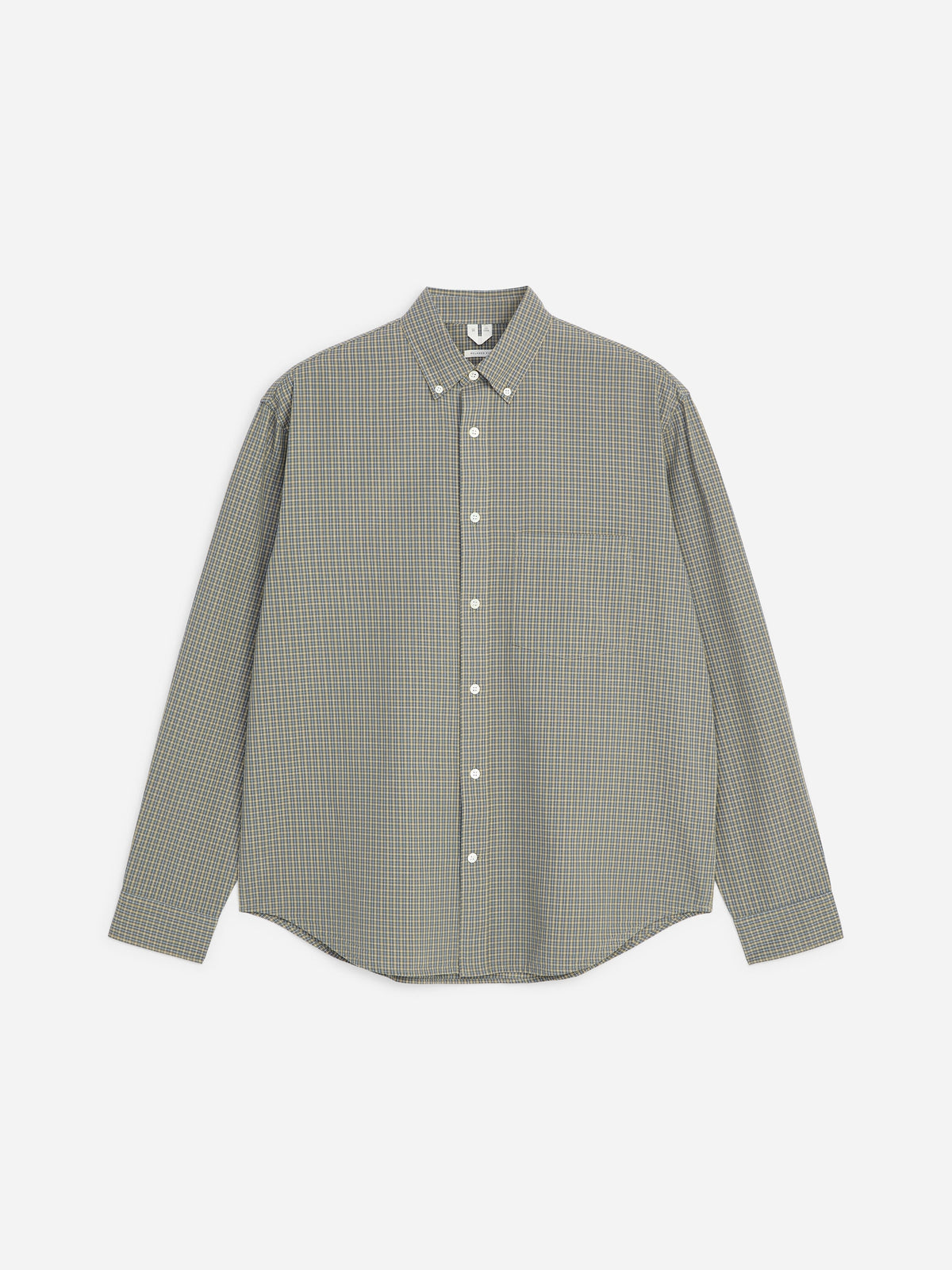 Relaxed Cotton Shirt - Grey - Image 5
