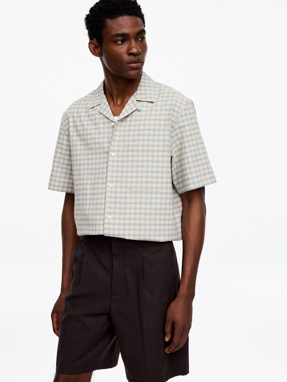 Seersucker Resort Shirt - Green - Image 2