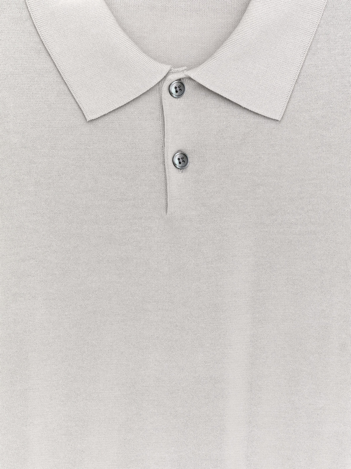 Cotton Polo Shirt - Beige - Image 2