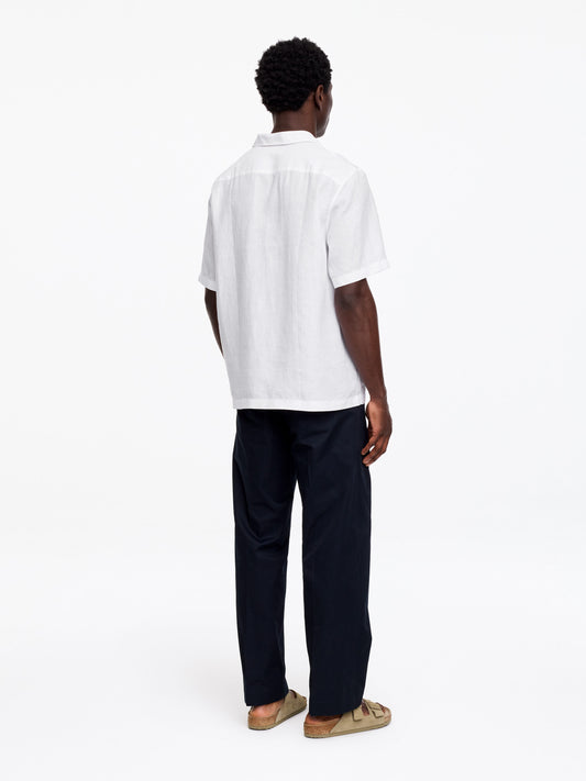 Relaxed Linen Resort Shirt - White - Image 2