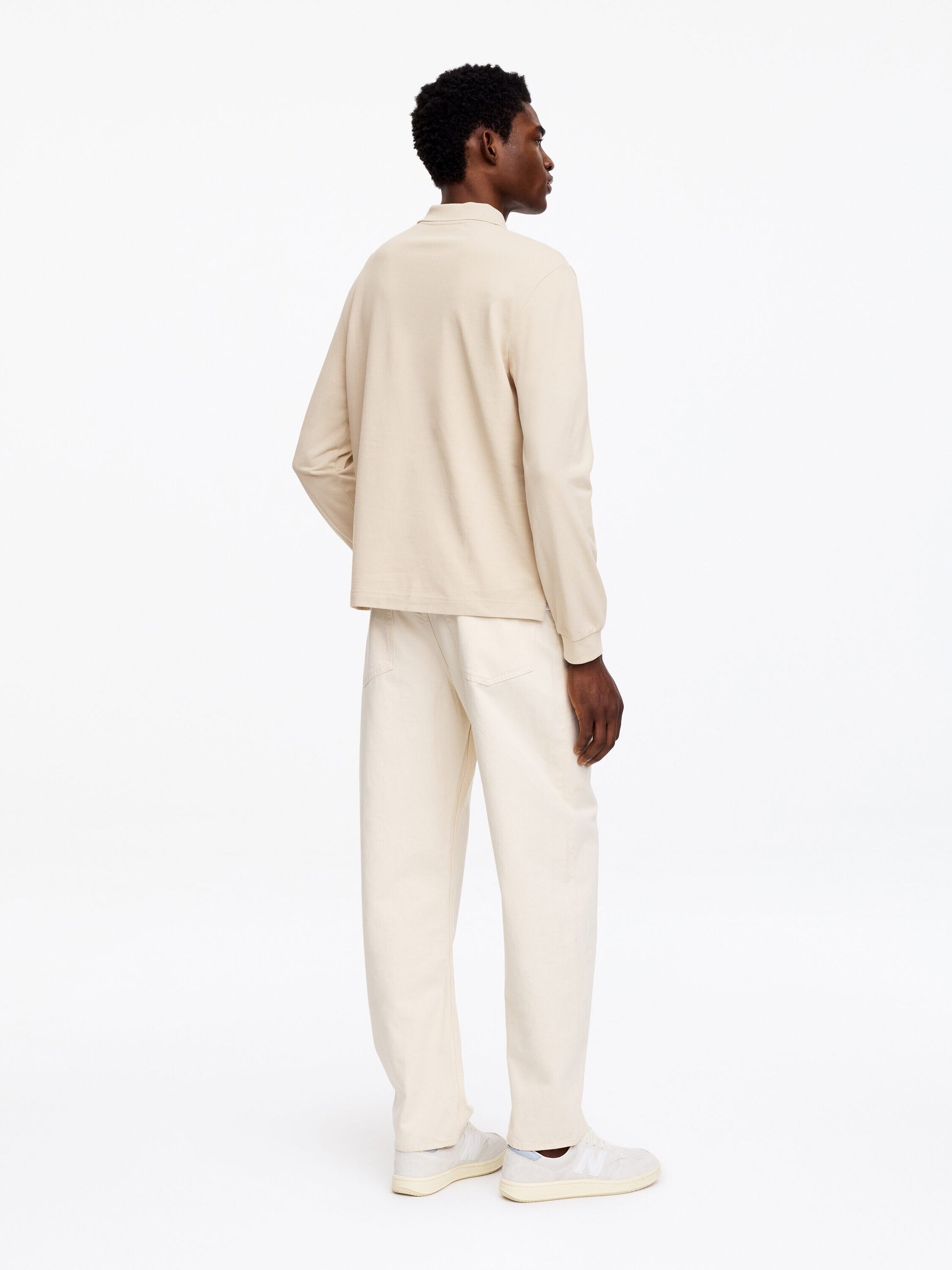 Cotton Piqué Polo Shirt - White - Image 2