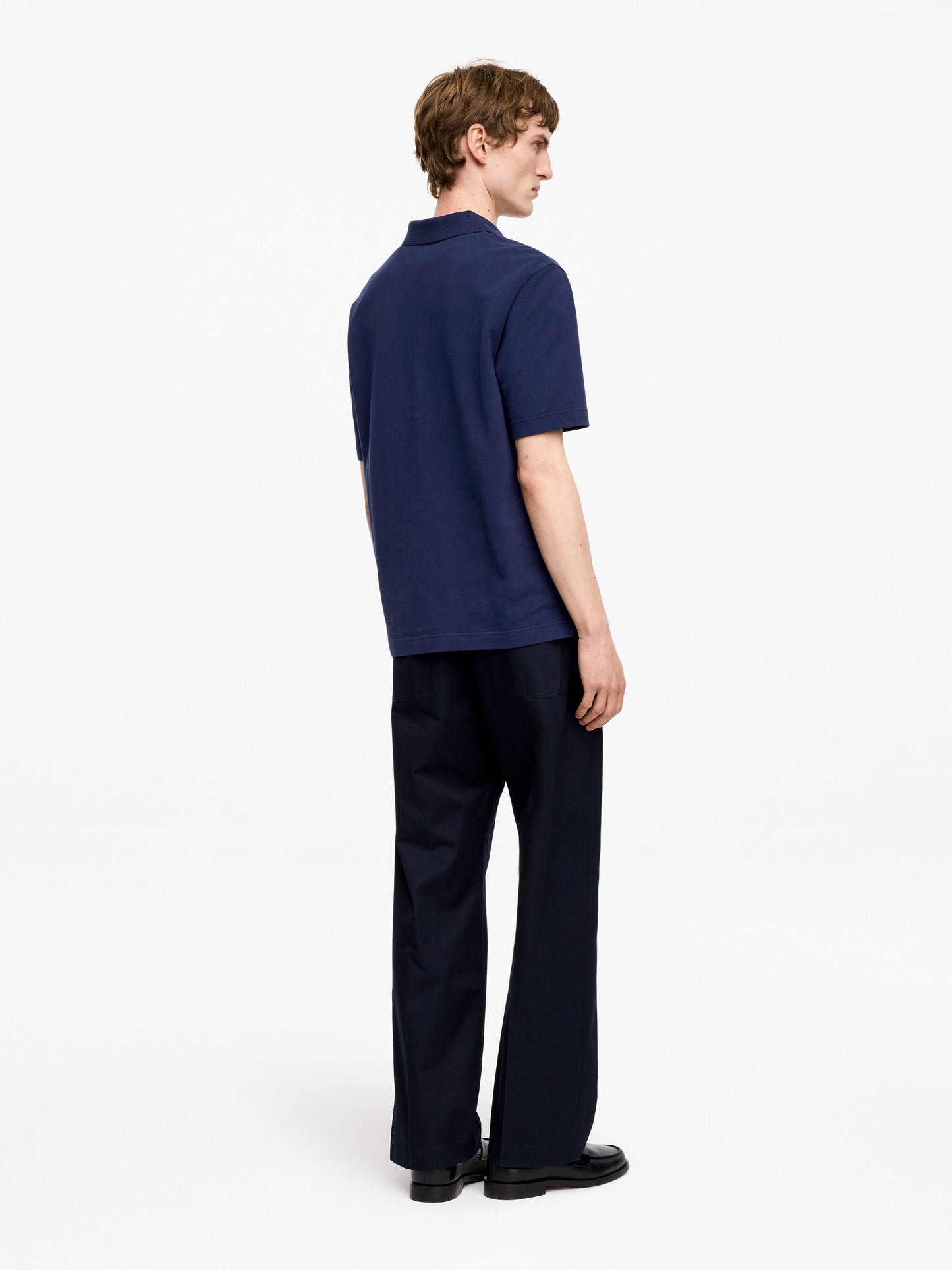 Piqué Polo Shirt - Blue - Image 2