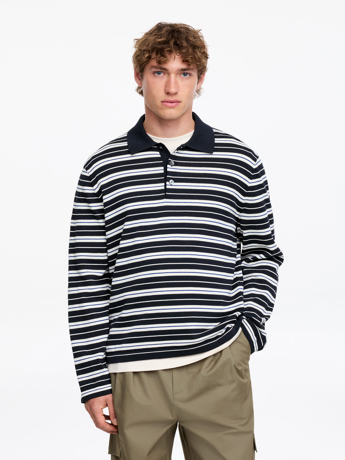 Cotton Polo Shirt - Blue