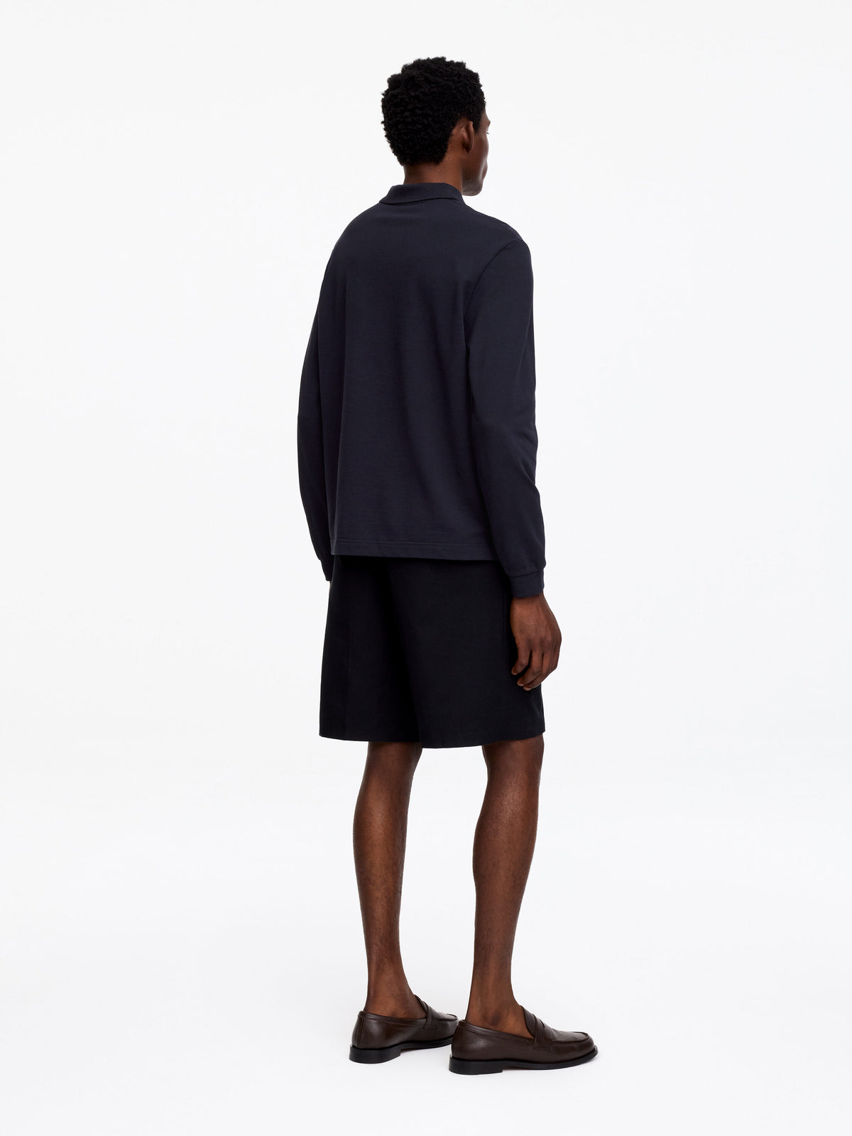 Cotton Piqué Polo Shirt - Blue - Image 3
