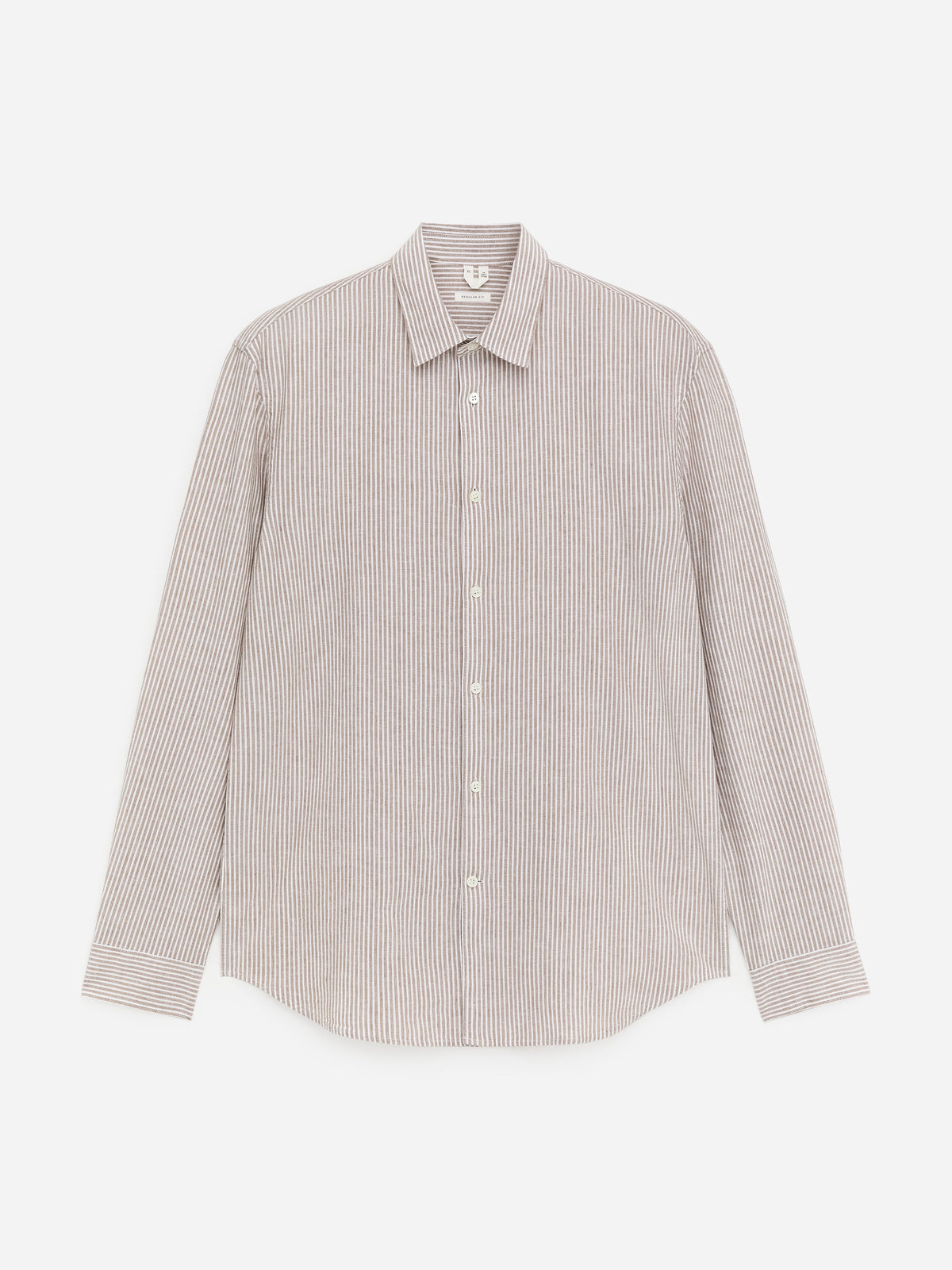Cotton Blend Shirt - Brown - Image 9