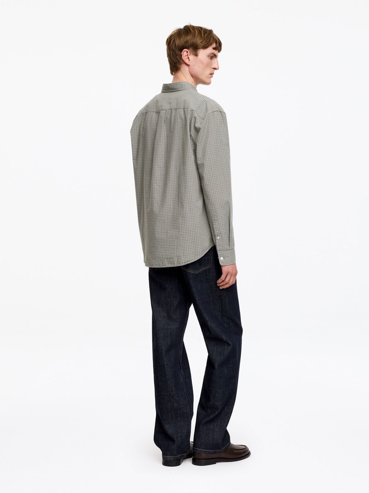 Relaxed Cotton Shirt - Grey - Image 2