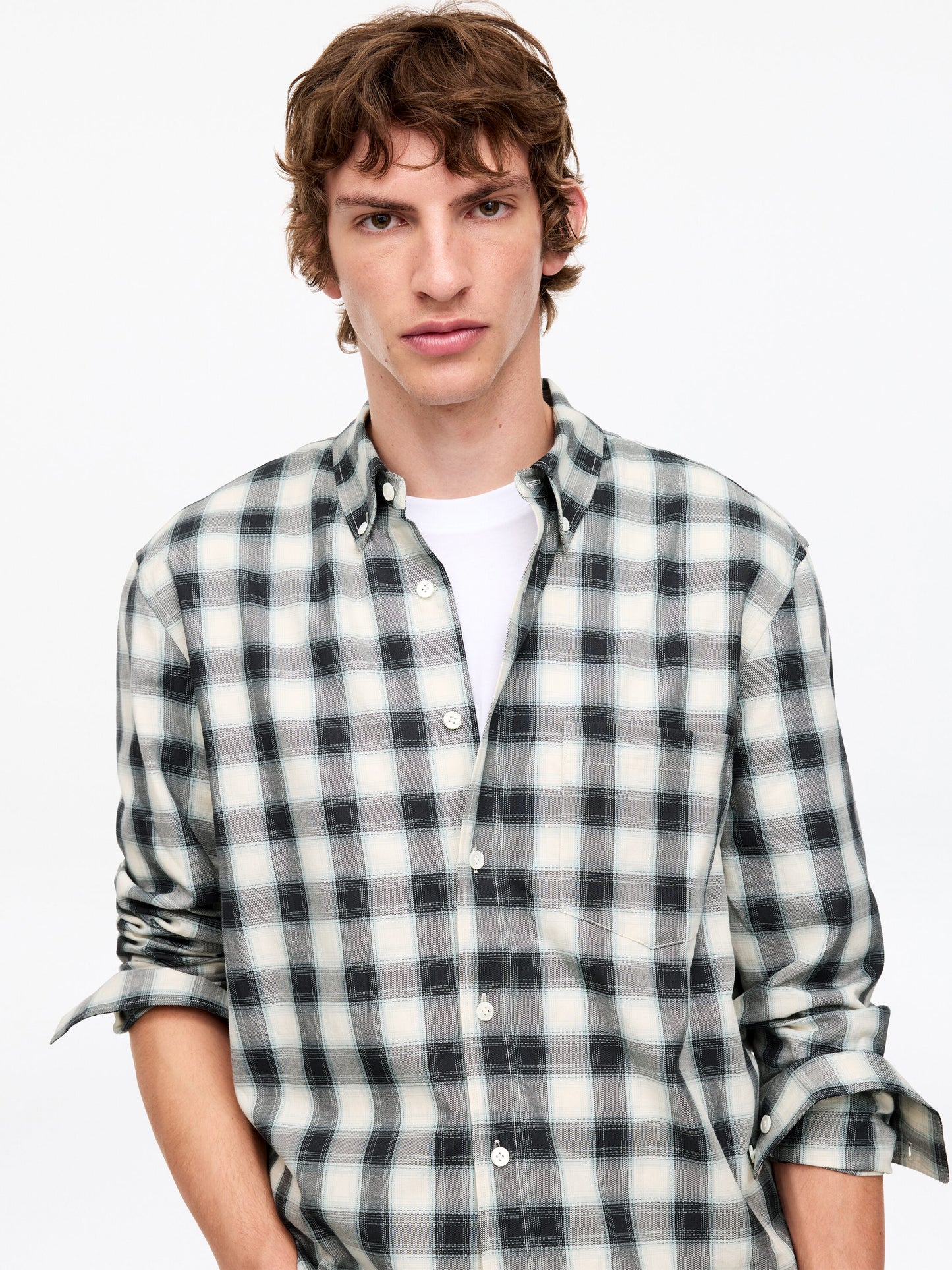 Regular Twill Shirt - White - Image 4