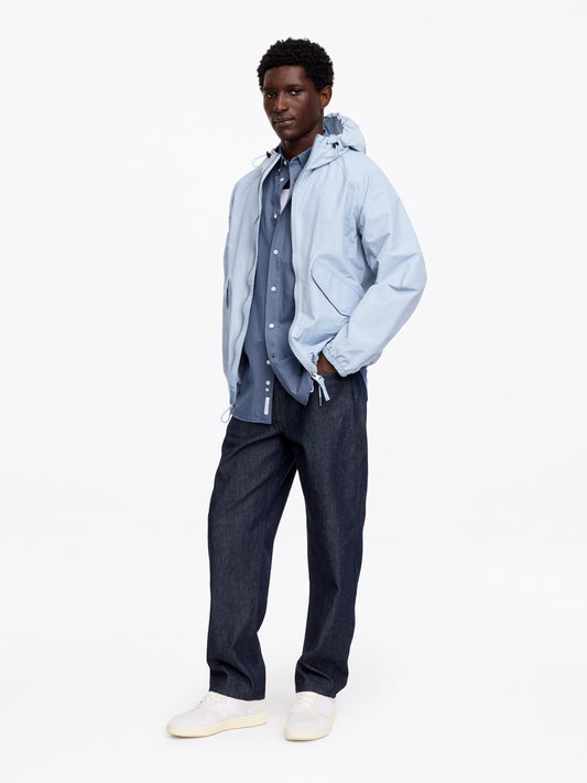 Relaxed Poplin Shirt - Blue - Image 2