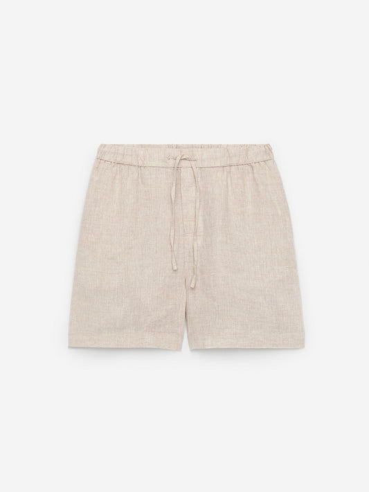 Linen Shorts - Beige