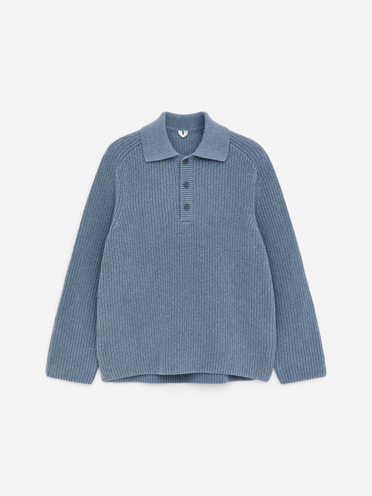 Chunky Cotton-Blend Polo - Blue