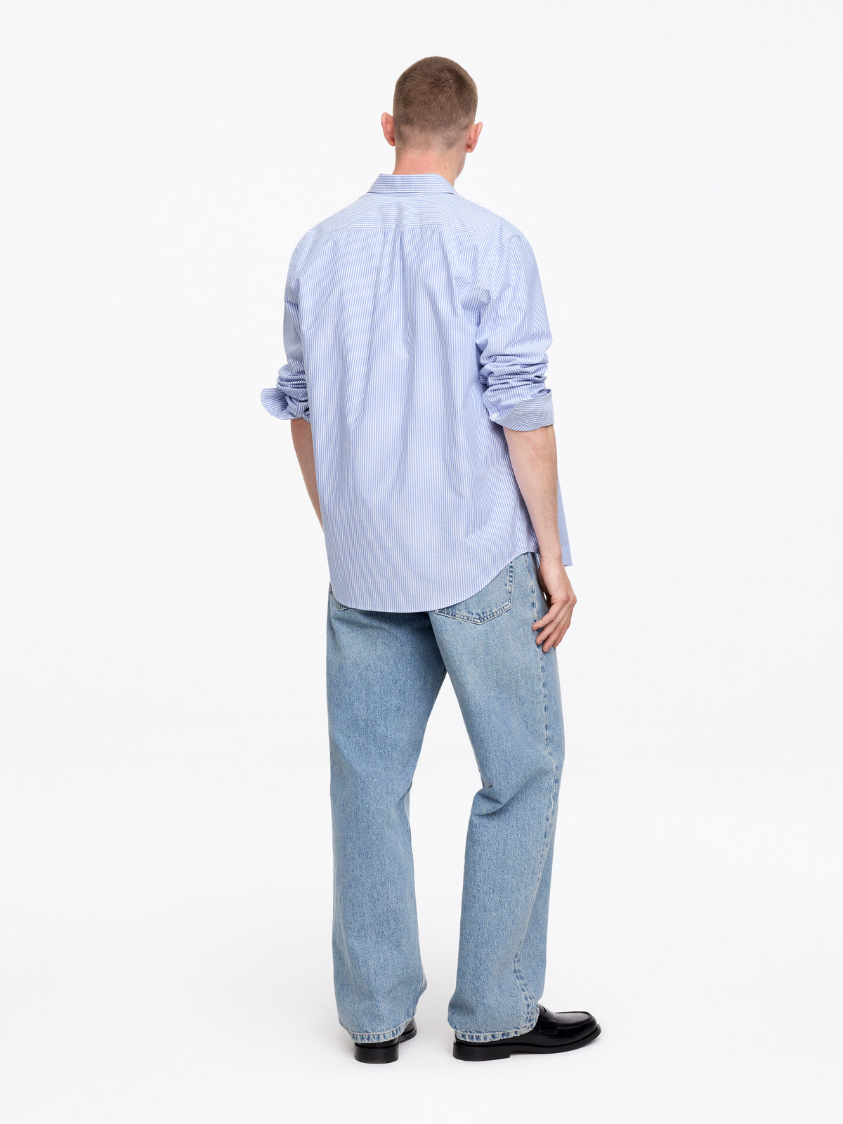 Regular Oxford Shirt - Blue - Image 2