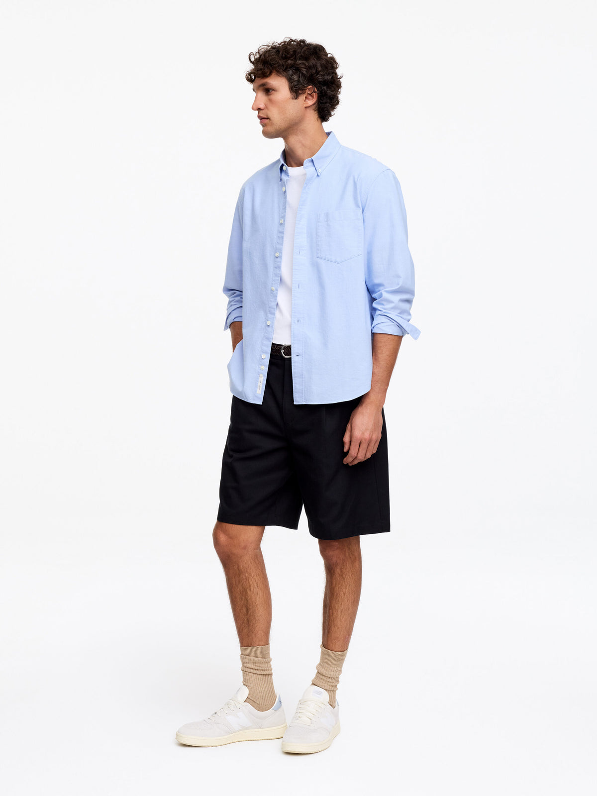 Regular Oxford Shirt - Blue - Image 2
