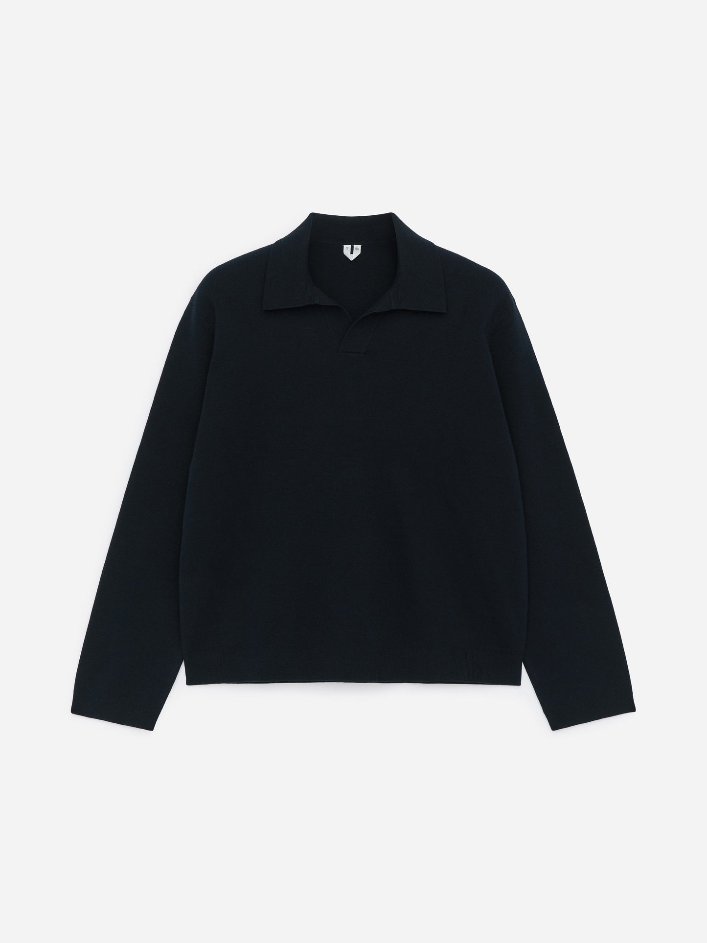 Cotton Silk Blend Polo Shirt - Blue