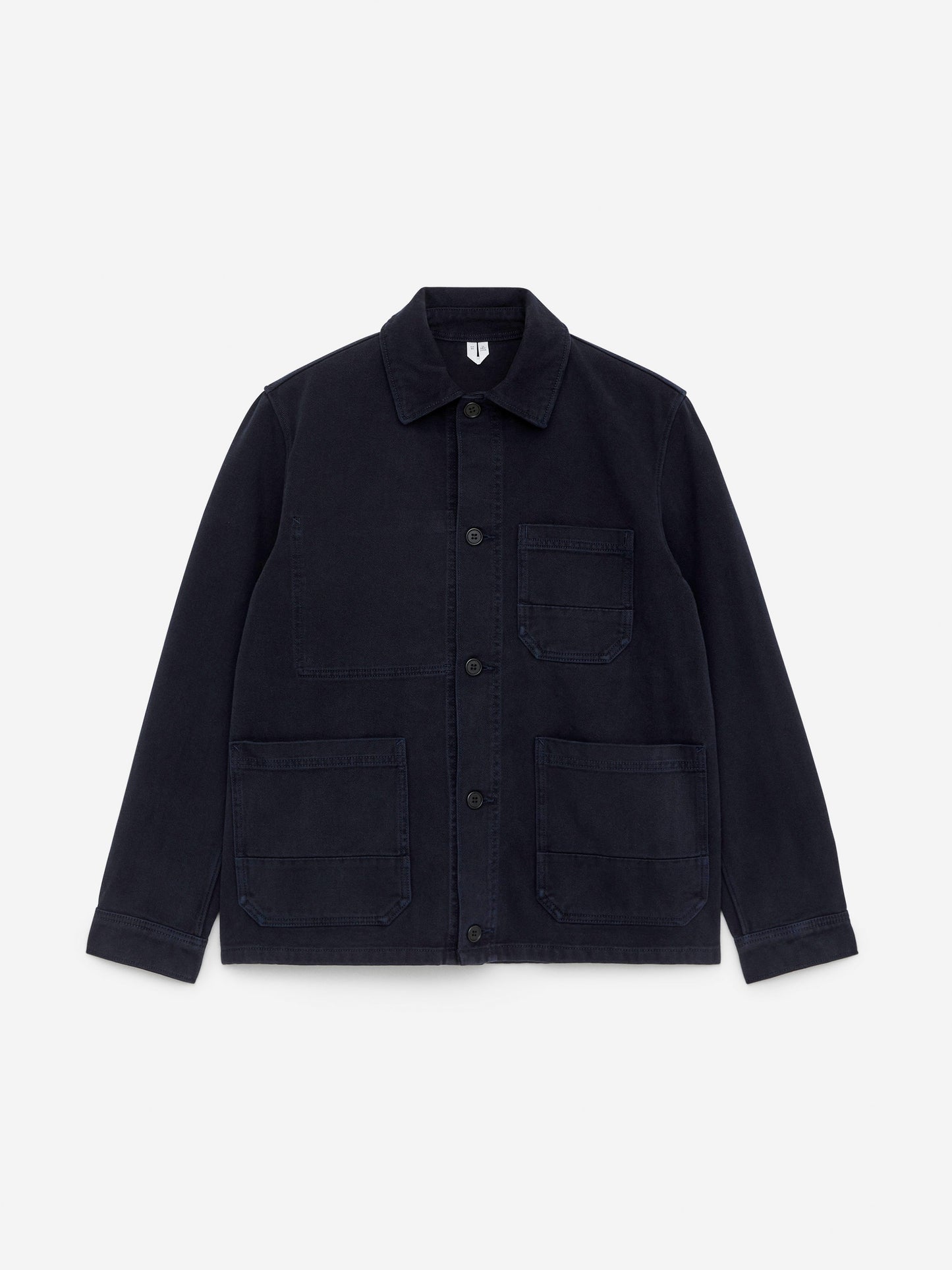 Overdyed Twill Overshirt - Blue - Image 6