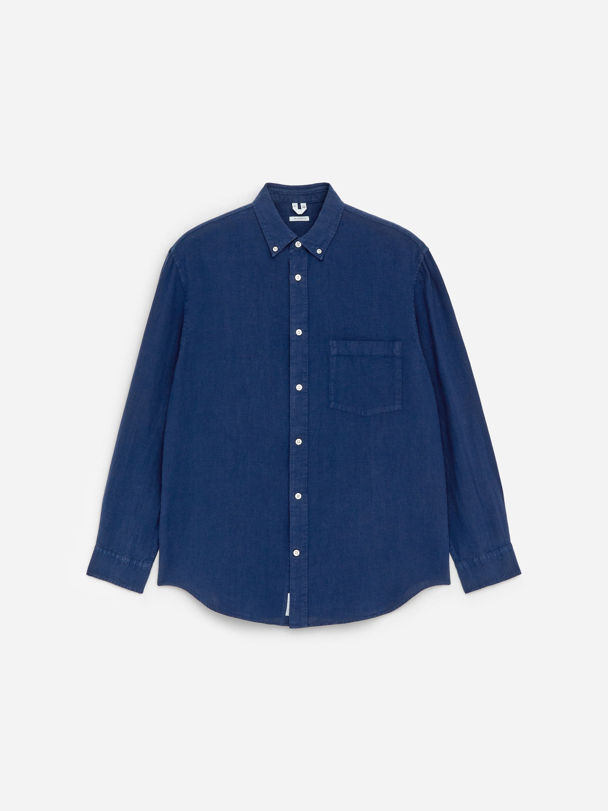 Relaxed Linen Shirt - Blue