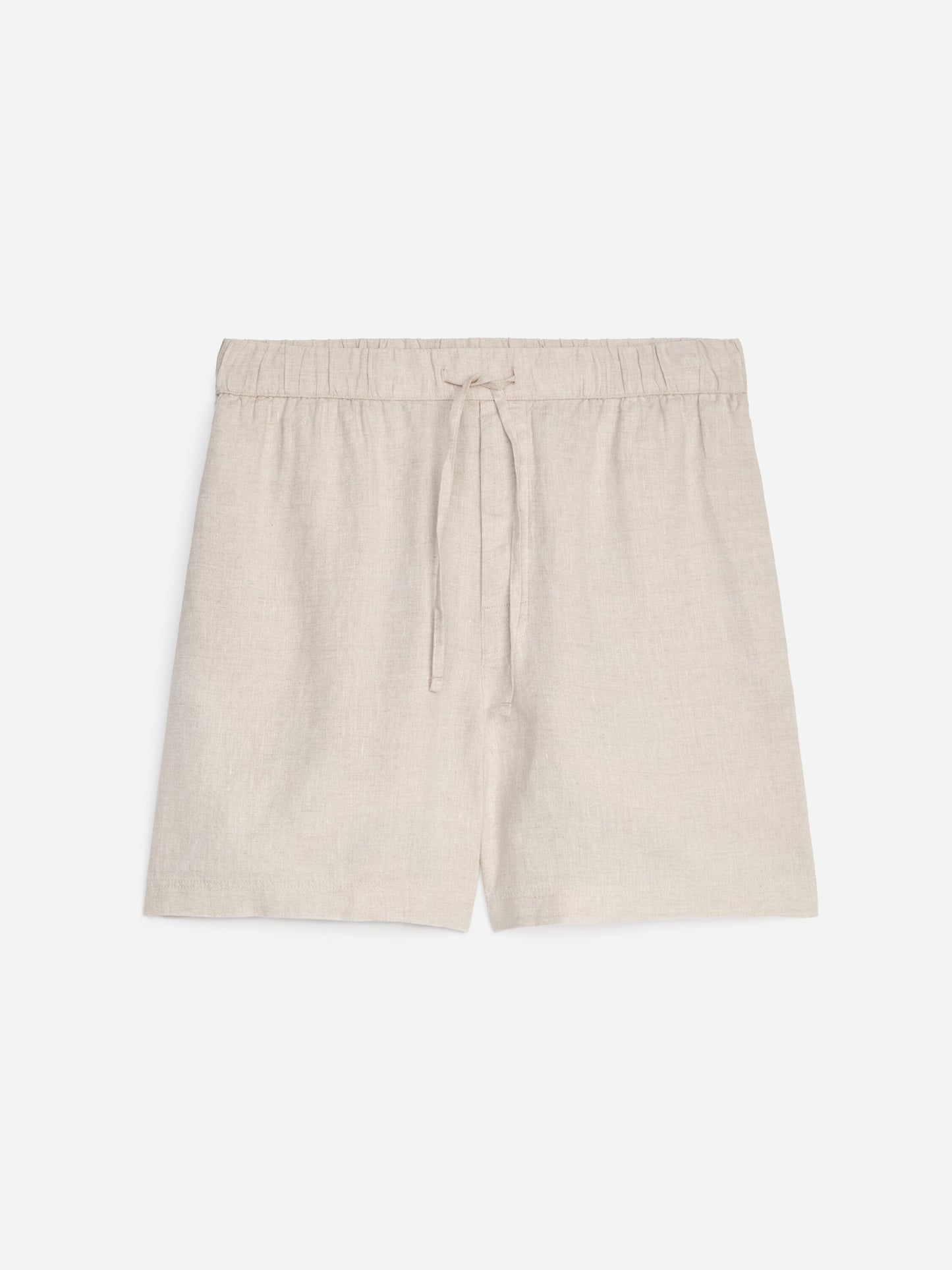 Linen Shorts - Beige - Image 5