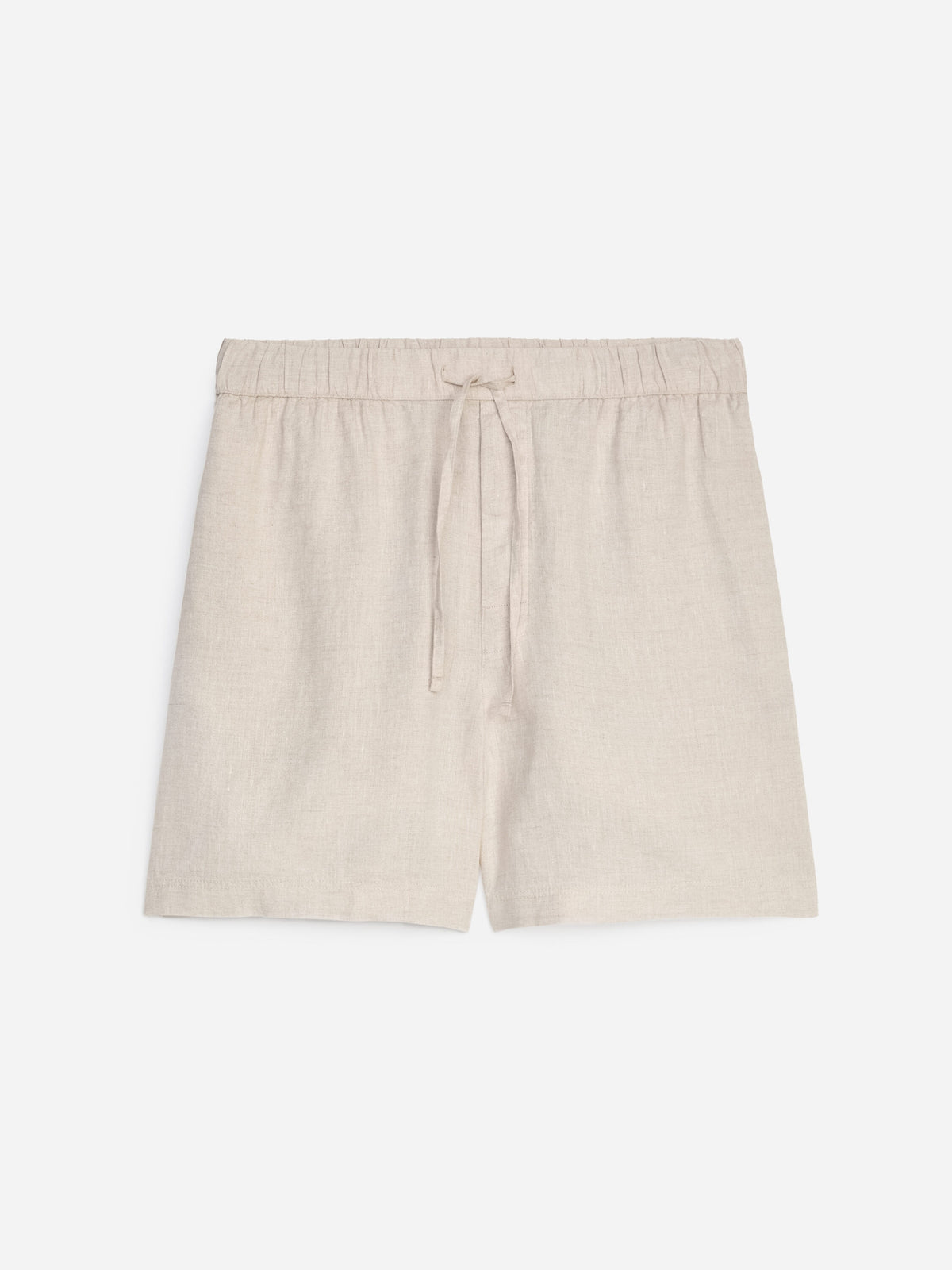 Linen Shorts - Beige - Image 5