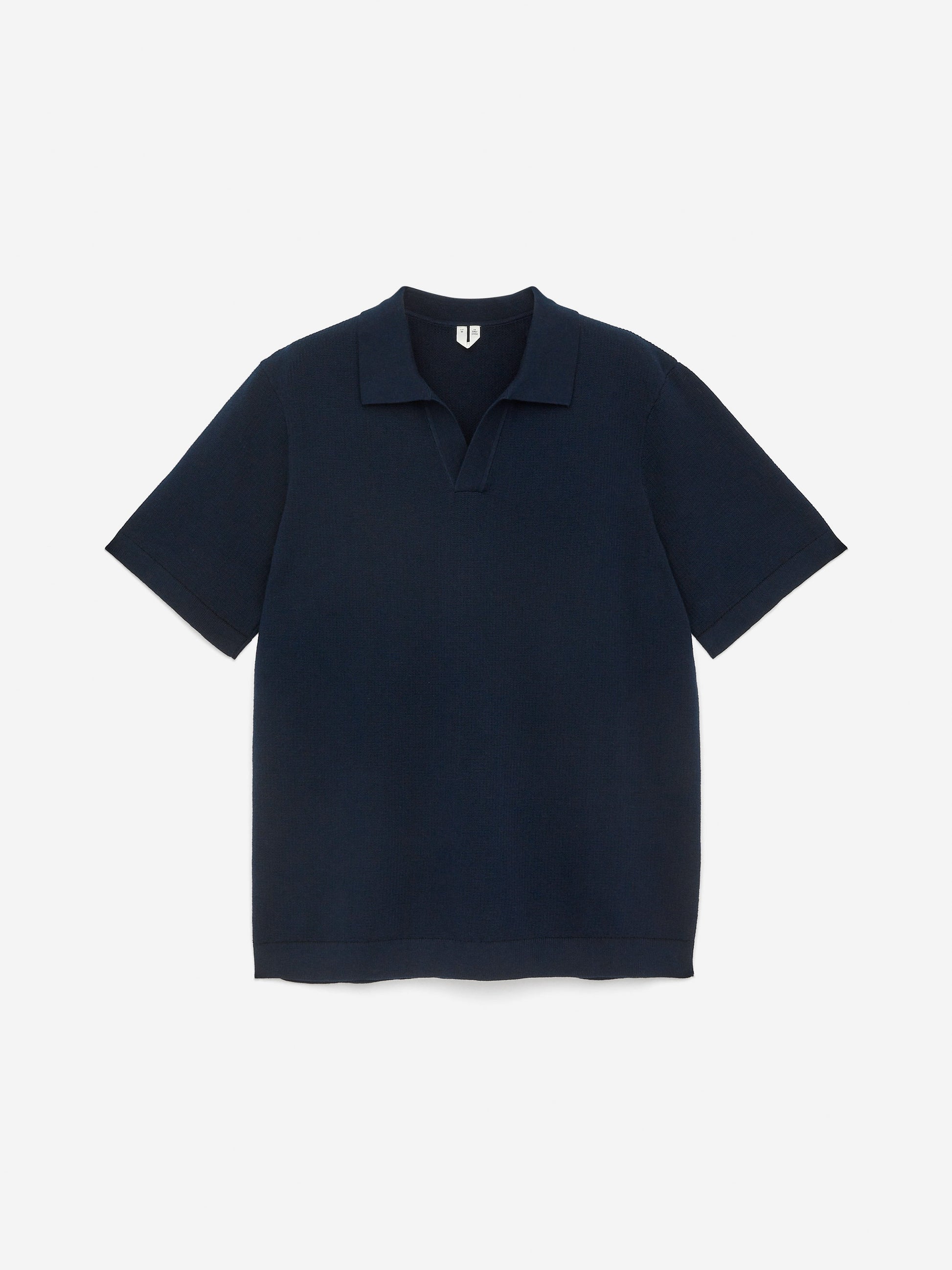 Textured Polo Shirt - Blue - Image 5