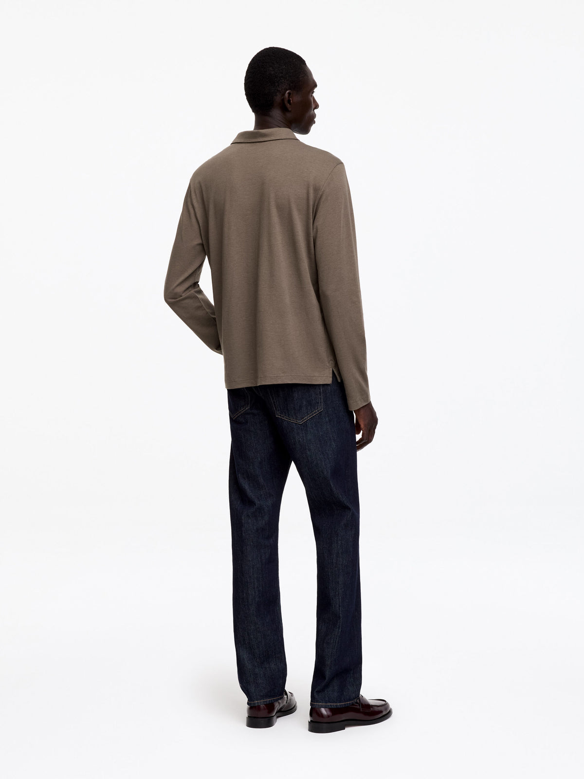 Lightweight Polo Shirt - Brown - Image 3