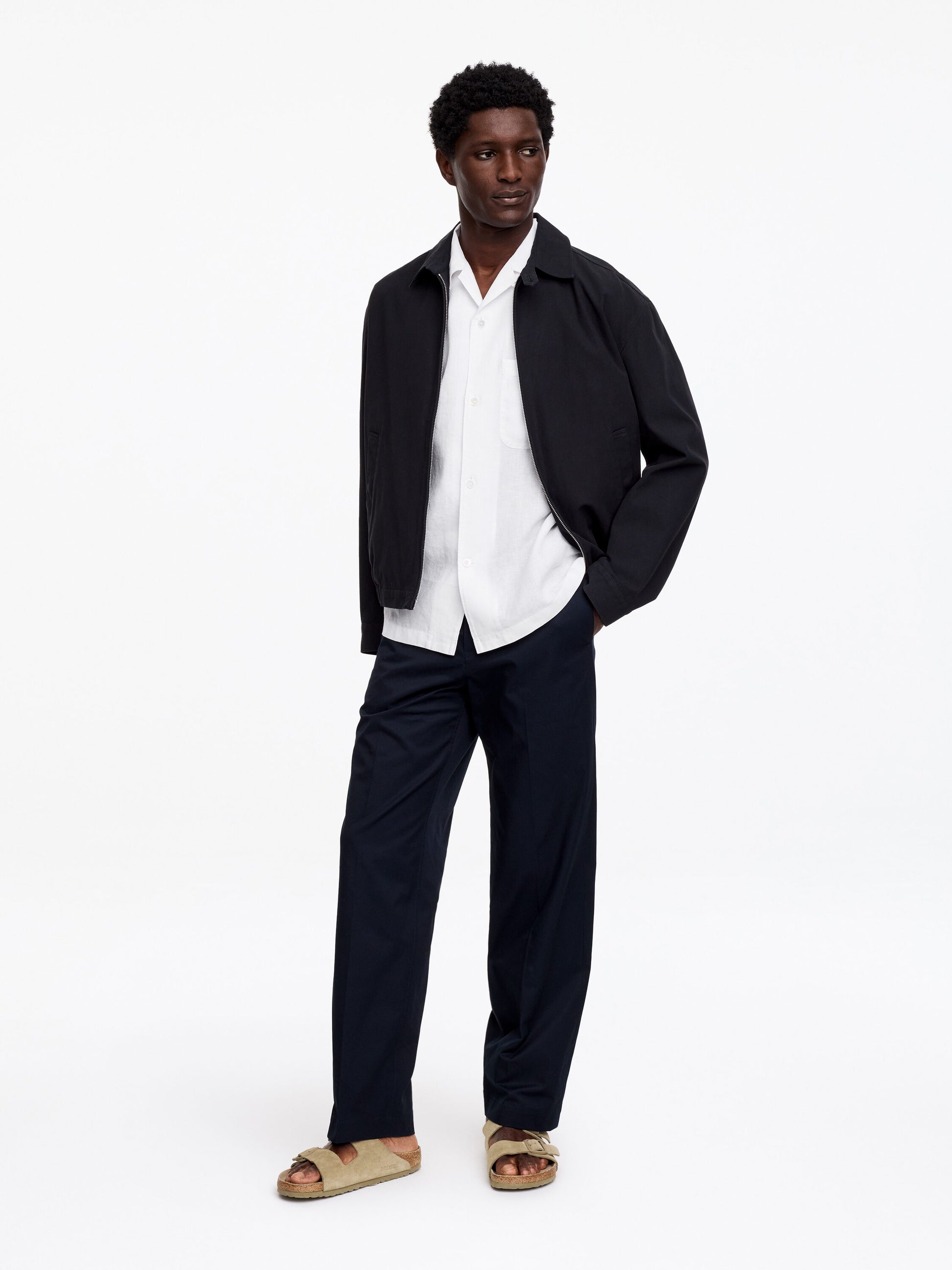 Relaxed Linen Resort Shirt - White - Image 3