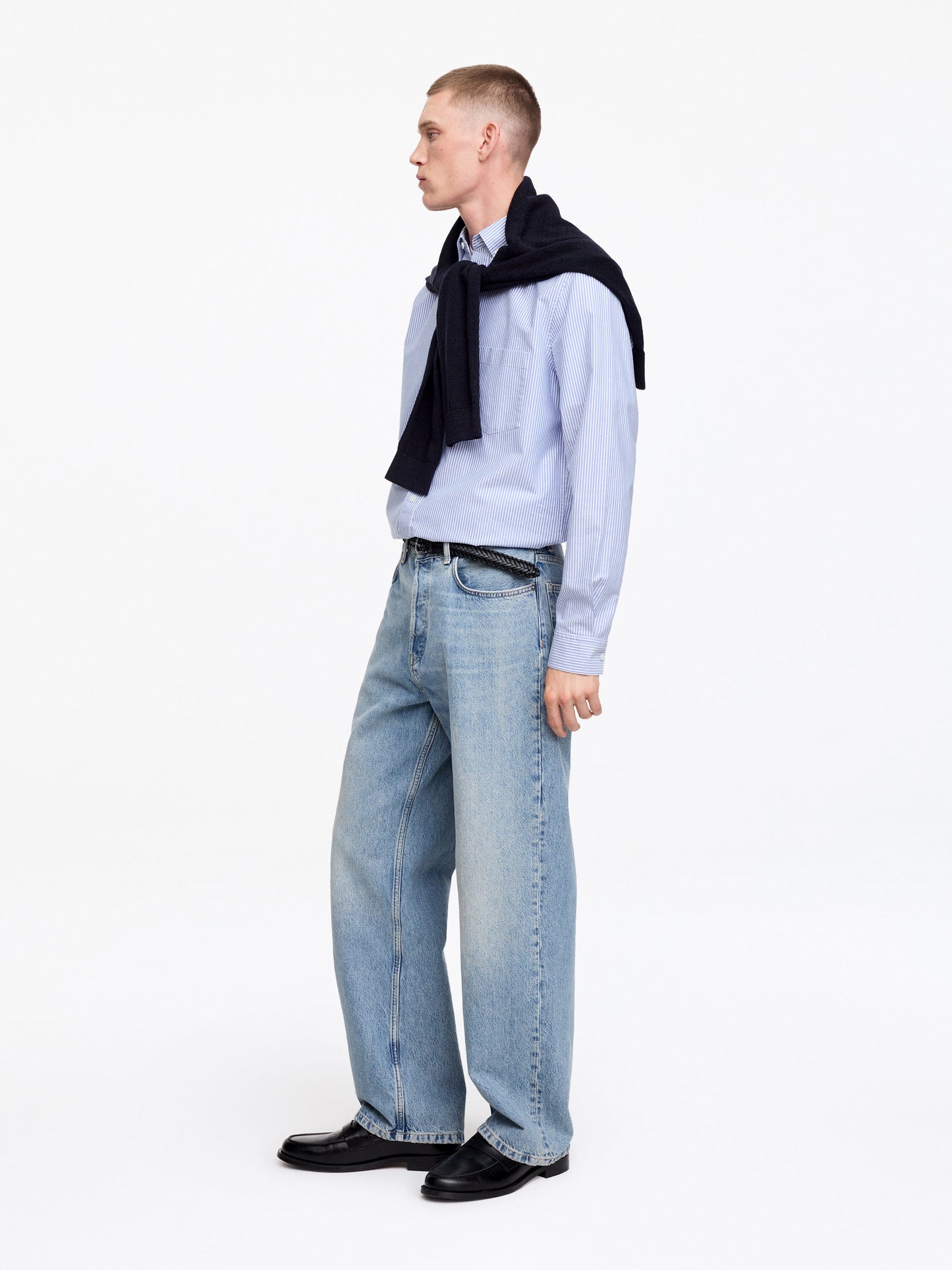 Regular Oxford Shirt - Blue - Image 3