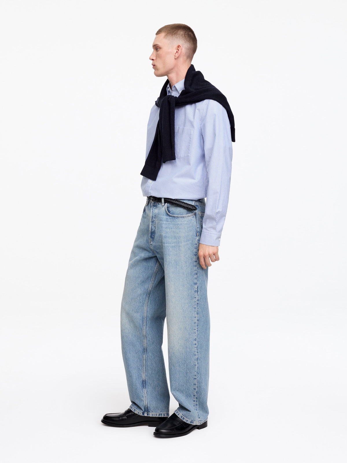 Regular Oxford Shirt - Blue - Image 3