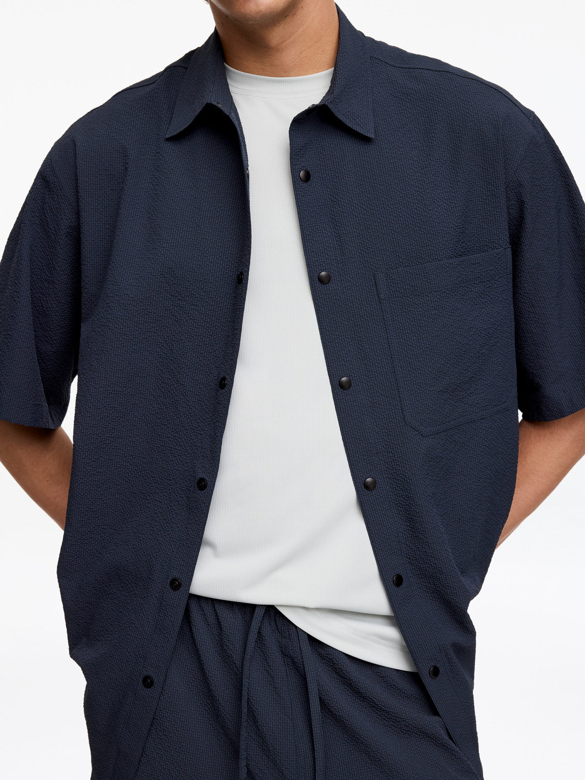 Short-Sleeve Tech Shirt - Blue - Image 4