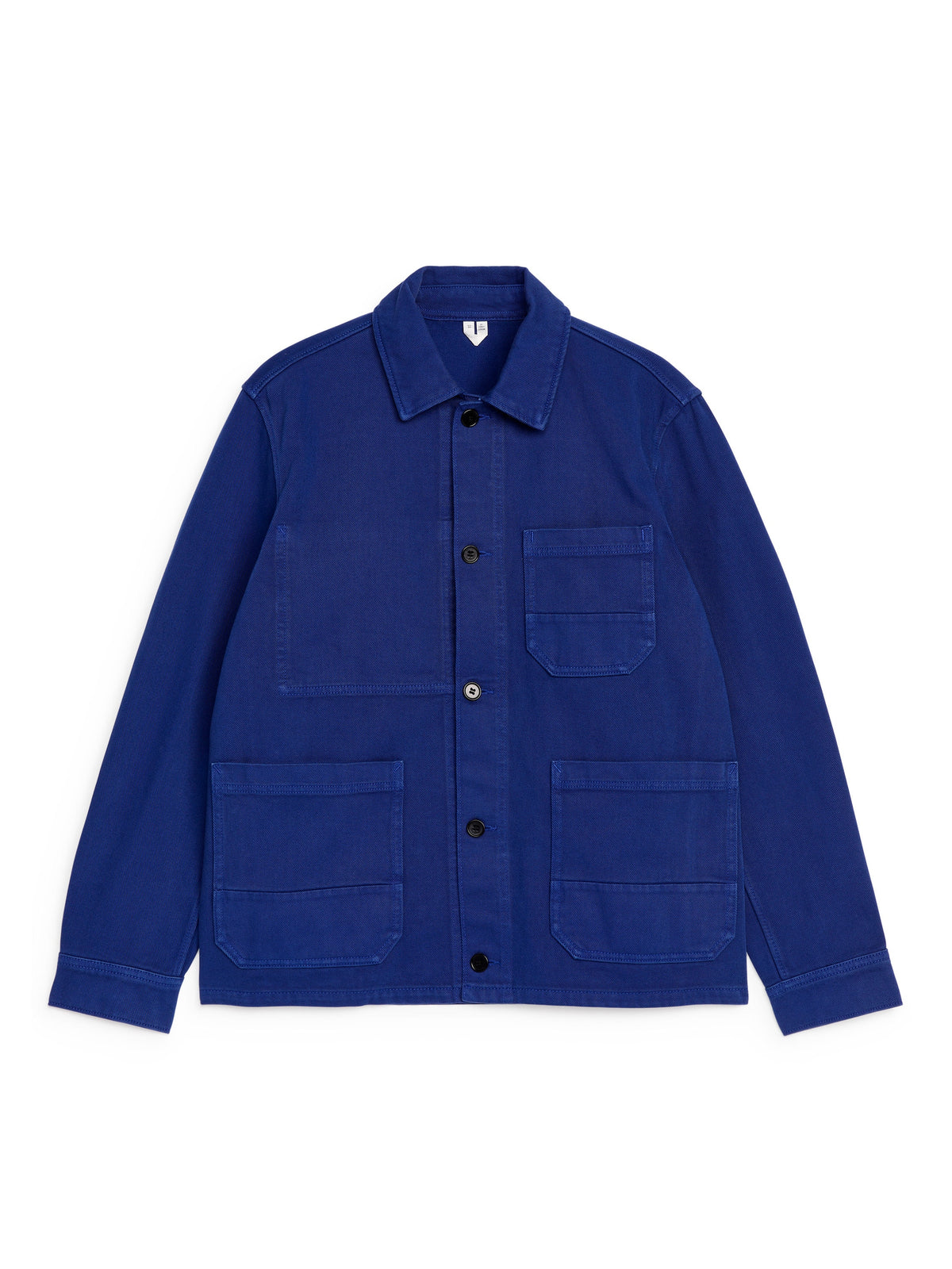 Overdyed Twill Overshirt - Blue - Image 6