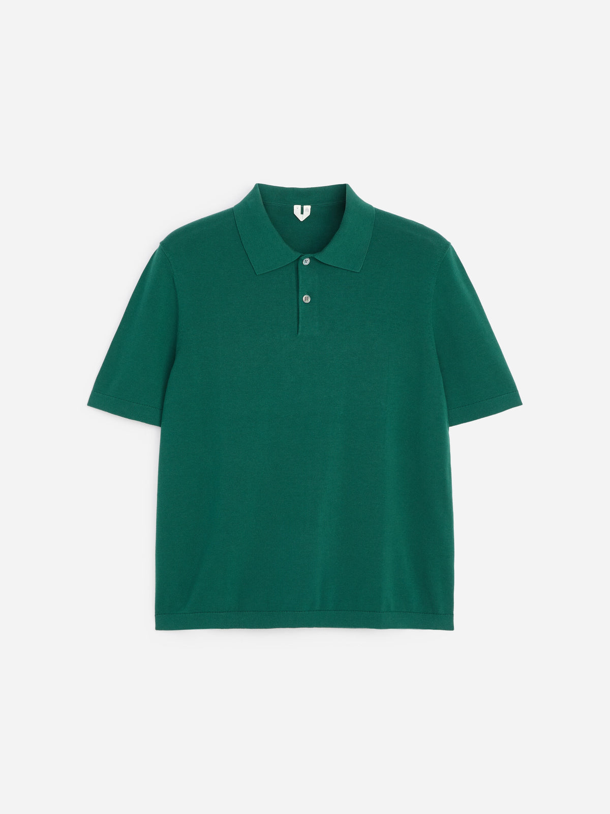 Fine-Knit Polo Shirt - Green - Image 5