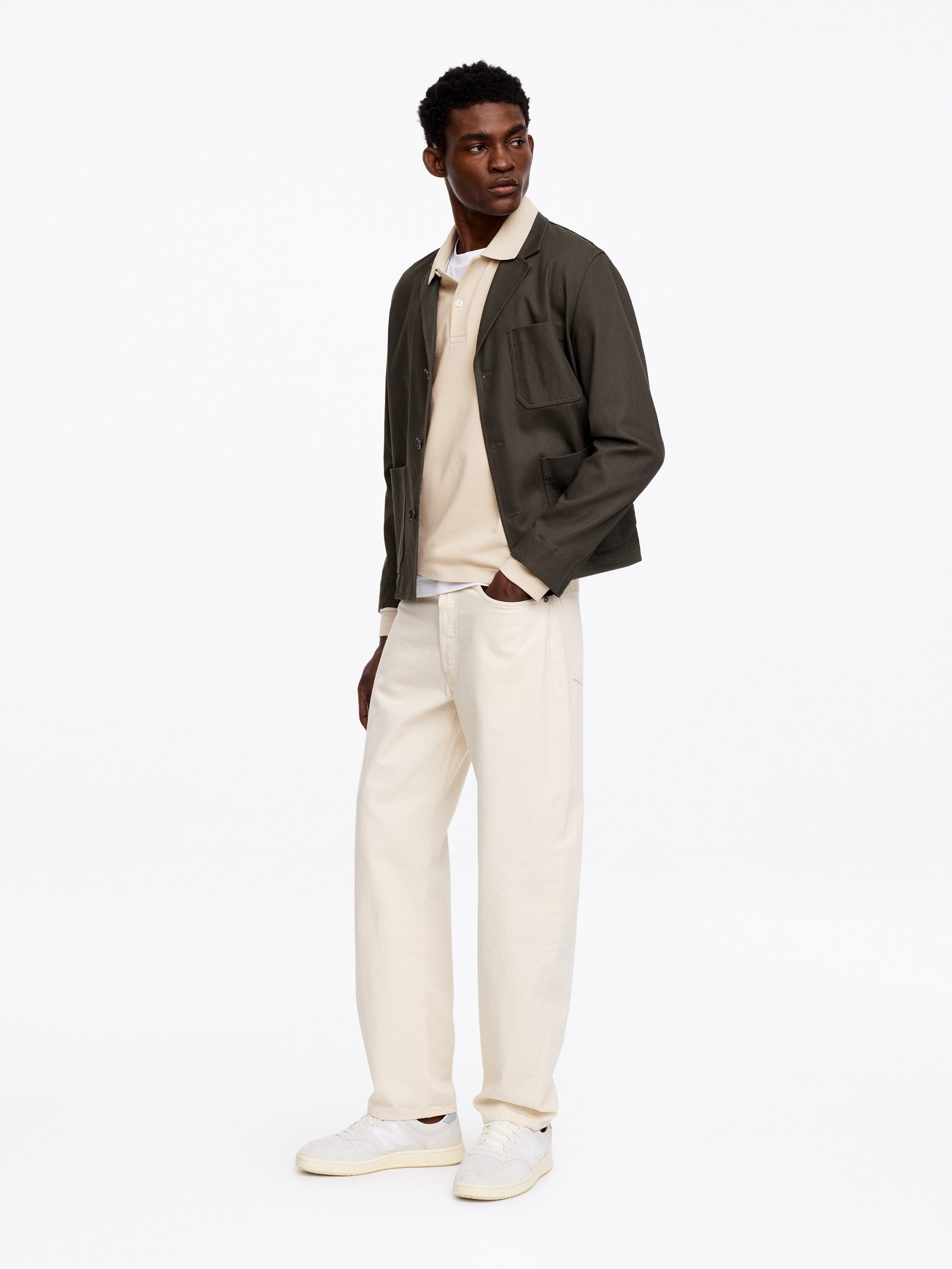 Cotton Piqué Polo Shirt - White - Image 3