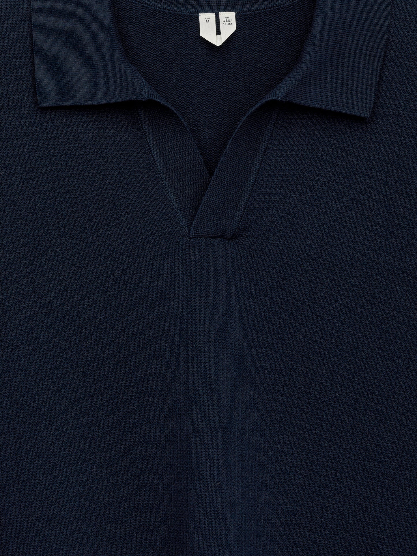 Textured Polo Shirt - Blue - Image 6